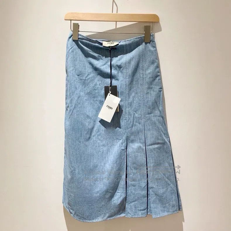 Fendi Light blue pencil skirt