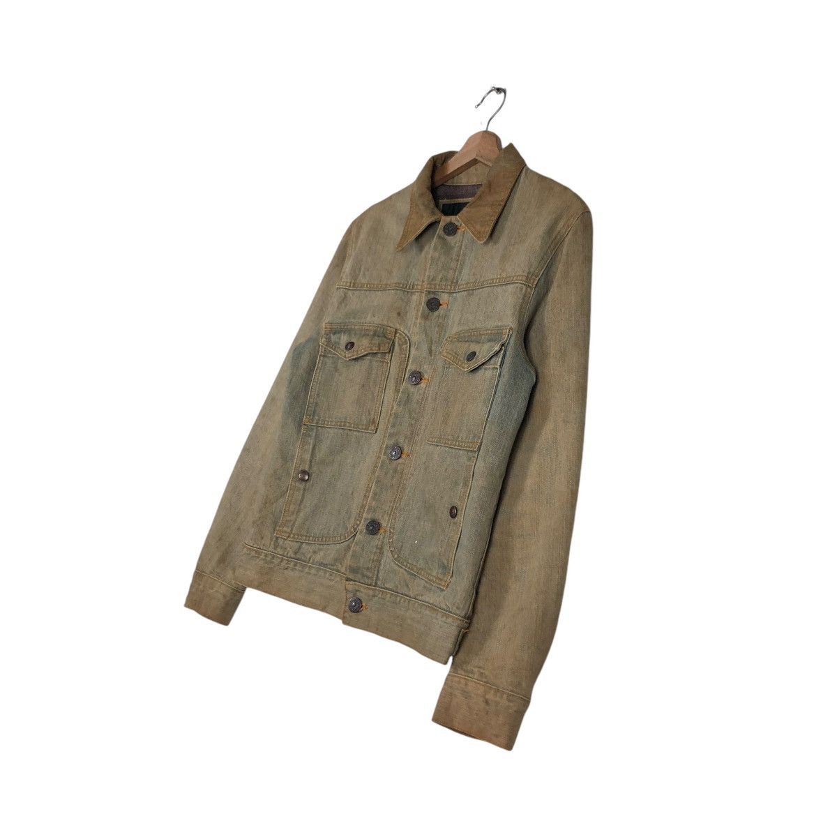 Hysteric Glamour 🔥VINTAGE CROPPED BIKER DENIM JACKET SLYZ JAPAN MADE Size US S / EU 44-46 / 1 - 2 Thumbnail