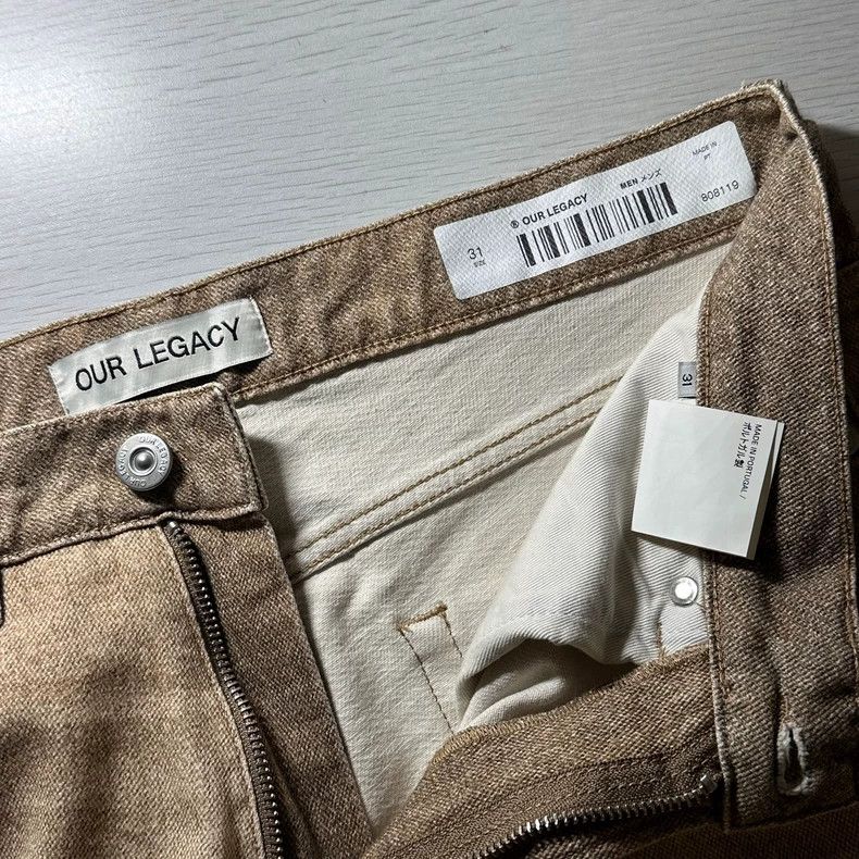 Our Legacy Our LegacyThird Cut Digital Dual Sand Denim Size US 31 - 4 Thumbnail