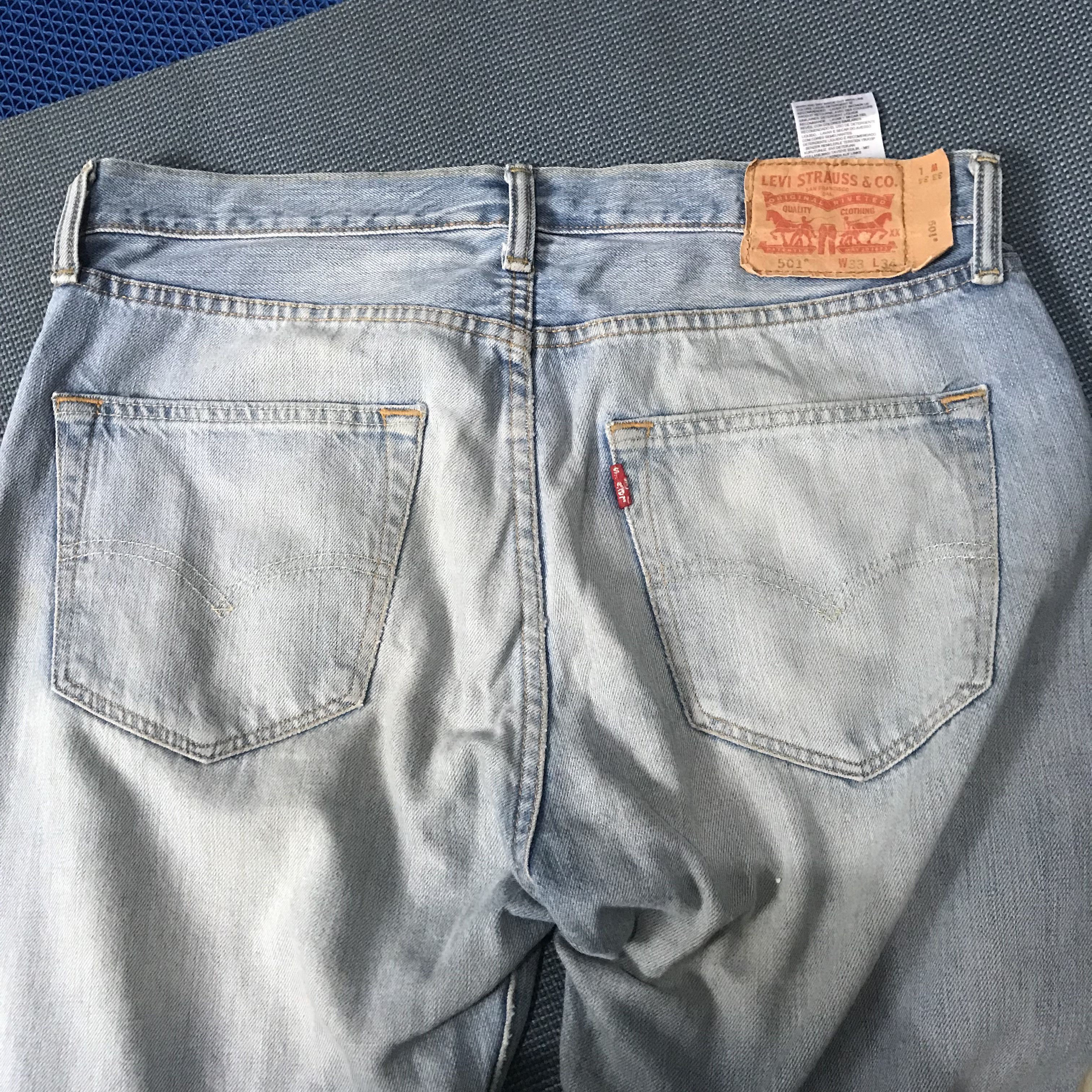 Levi's Vintage Levis 501 jeans acid wash blue jeans size W 33 L 33 Size US 33 - 2 Thumbnail