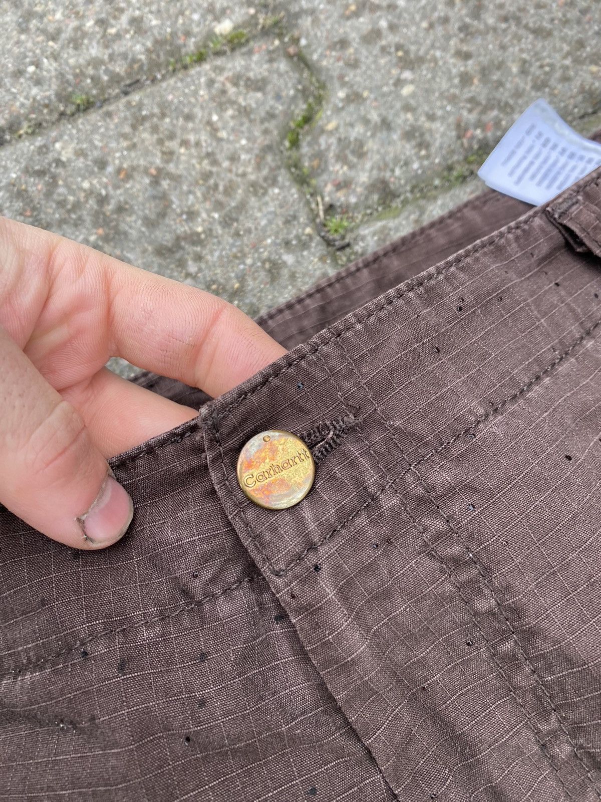 Carhartt × Vintage Vintage Carhartt brown cargo pants 34/36 Size US 34 / EU 50 - 4 Thumbnail