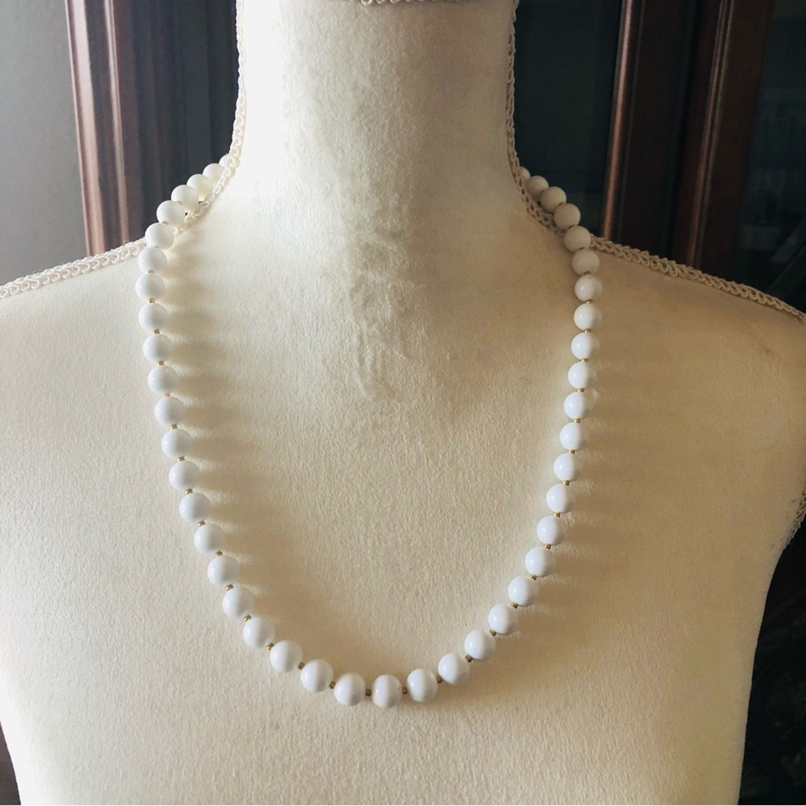 Vintage Vintage 80s classic round plastic bead necklace Size ONE SIZE - 2 Thumbnail