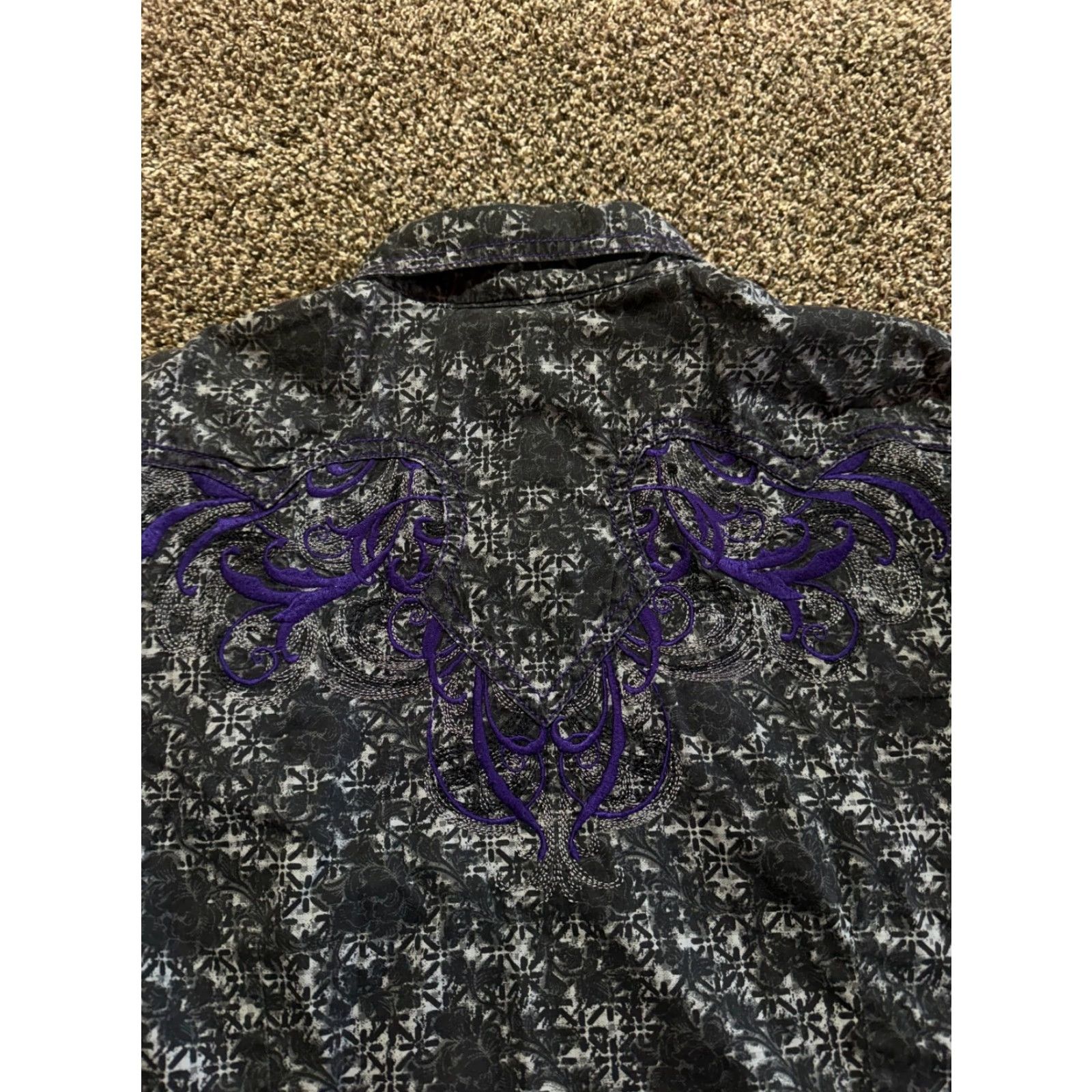 Vintage Cruel Girl Women's Shirt 2XL Long Sleeve Western Cowgirl Pearl Snap Button-Up Shirt Mens, Womens, Girls? Size XXL / US 16-18 / IT 52-54 - 2 Thumbnail
