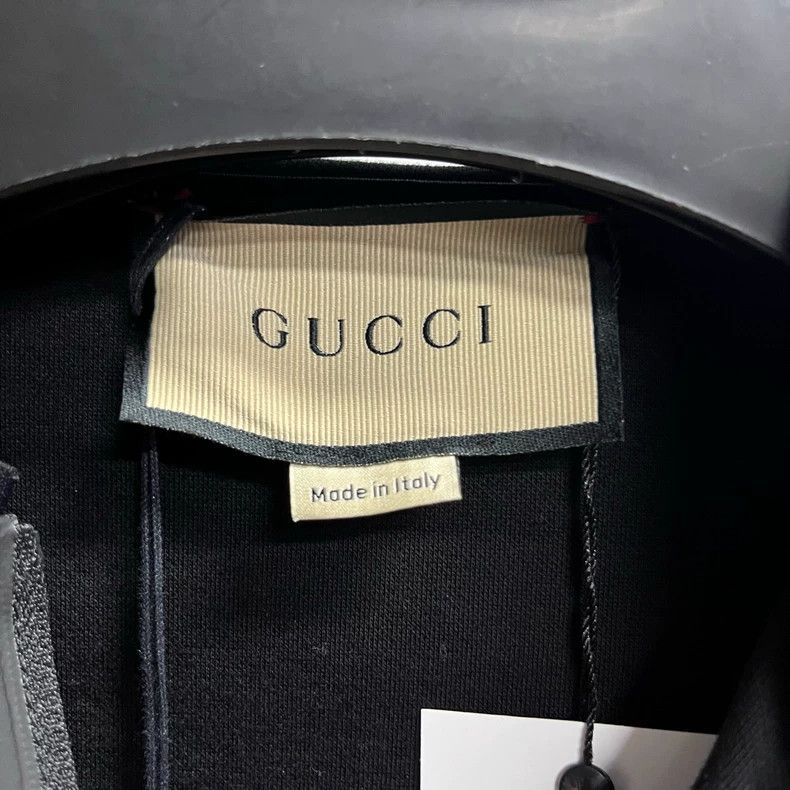 Gucci Gucci Black logo printed hem zipper jacket 2504-Nextarrow Size US M / EU 48-50 / 2 - 2 Thumbnail