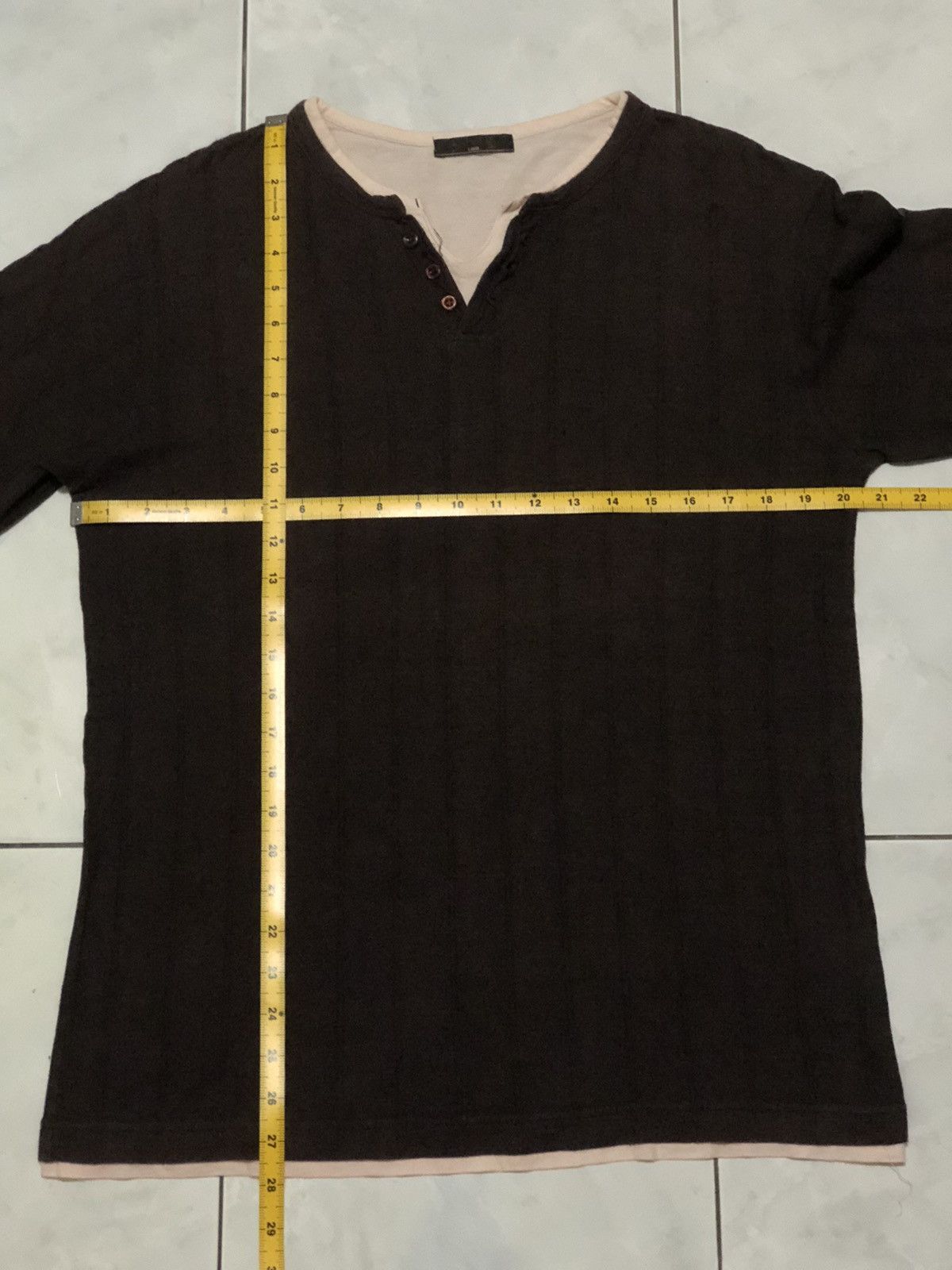 If Six Was Nine Vintage Japan Layered Look Henley Earth Tone Aesthetic Size US L / EU 52-54 / 3 - 17 Thumbnail