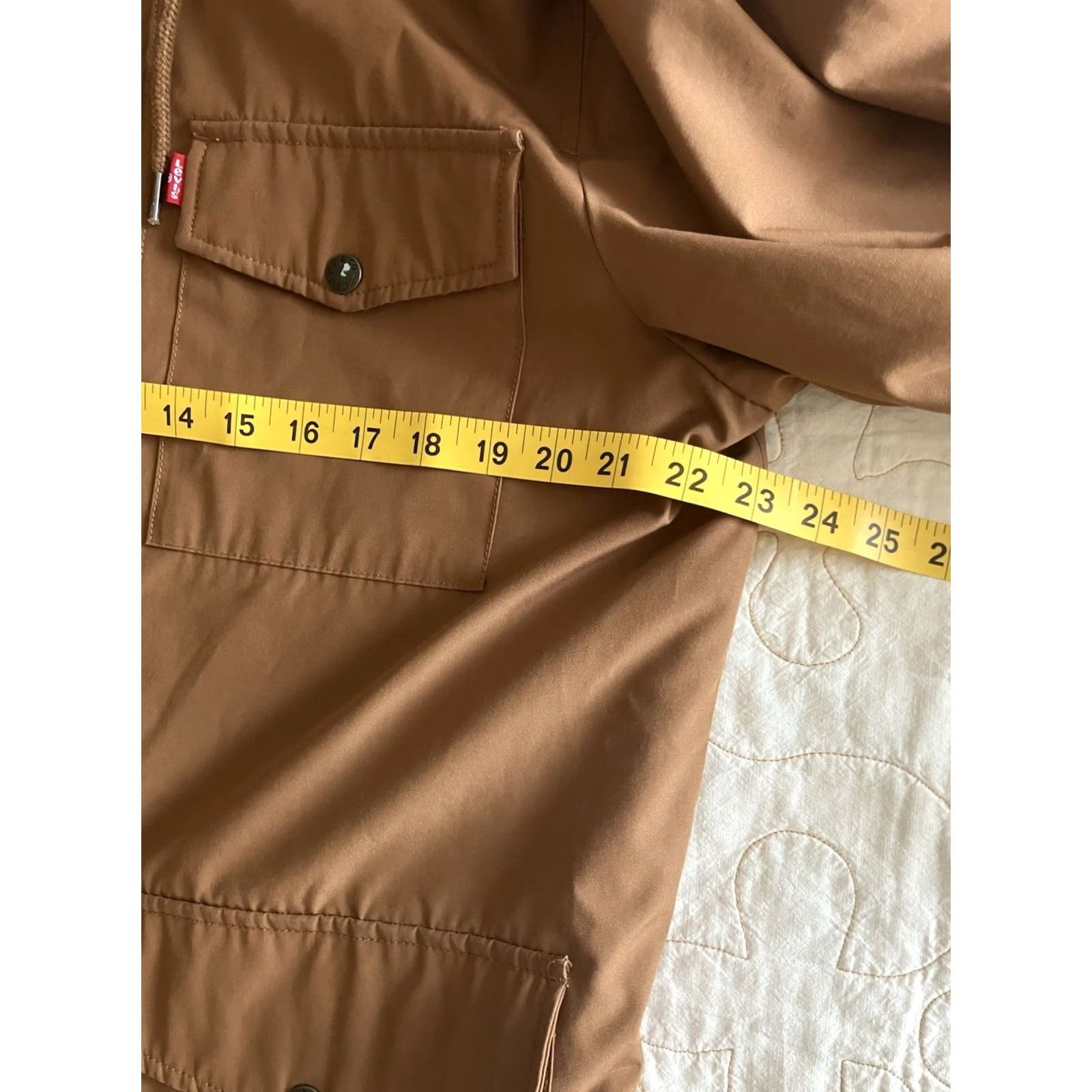 Levi's Levi's Men's Parka Jacket Shirt Chore Hooded Lined Arctica Arctic Cloth Sherpa zip Snap Zip Full Zip Weather Resistant 56" Chest Medium Brown Size US M / EU 48-50 / 2 - 4 Thumbnail
