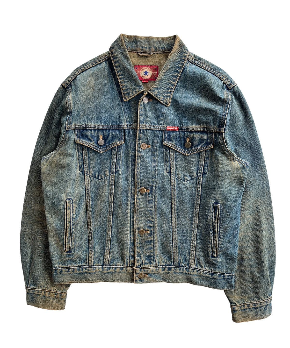 Vintage 90s Converse Rusty Denim Jacket Size US L / EU 52-54 / 3 - 1 Thumbnail