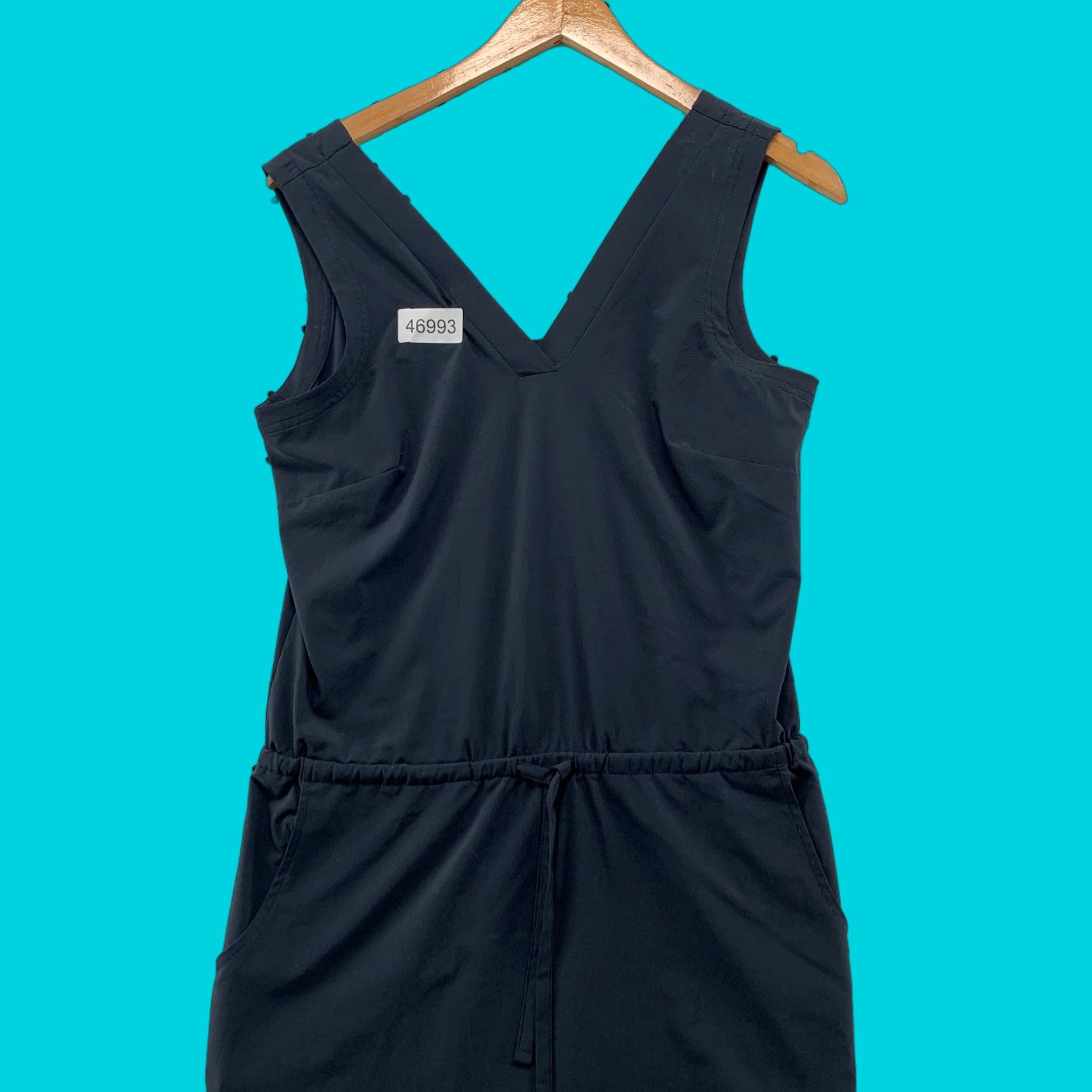 Toad&Co V Neck Dress Toad&Co Womens XS Black Sleeveless Outdoor Button Back Dress Size XS / US 0-2 / IT 36-38 - 1 Thumbnail