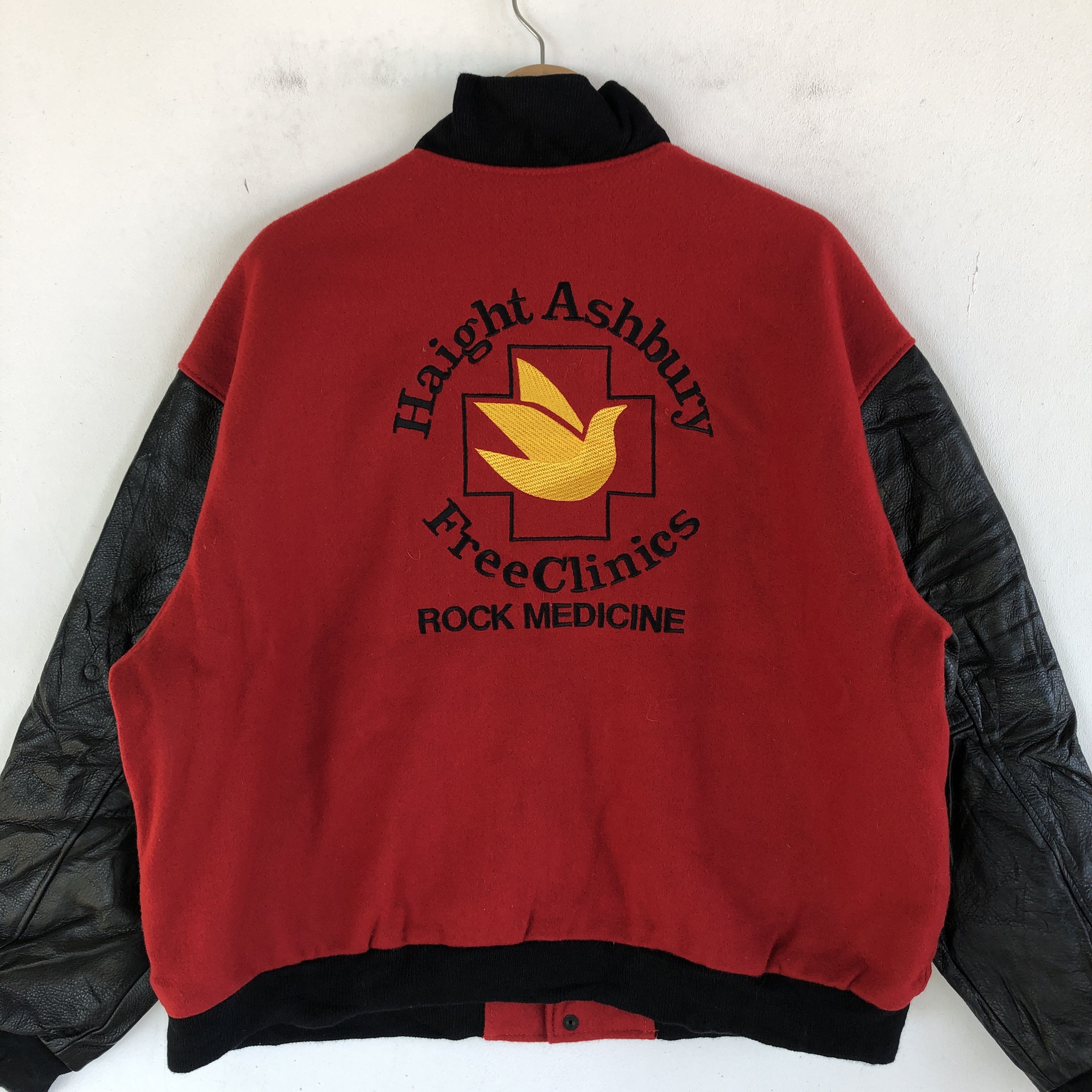 Other Haight Ashbury Varsity Letterman Leather Jacket Wool Jacket Size US XL / EU 56 / 4 - 3 Thumbnail