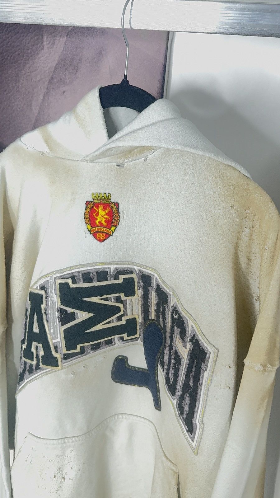 Balenciaga ✅ Balenciaga White Distressed Skater Hoodie 1 Size US XS / EU 42 / 0 - 3 Thumbnail
