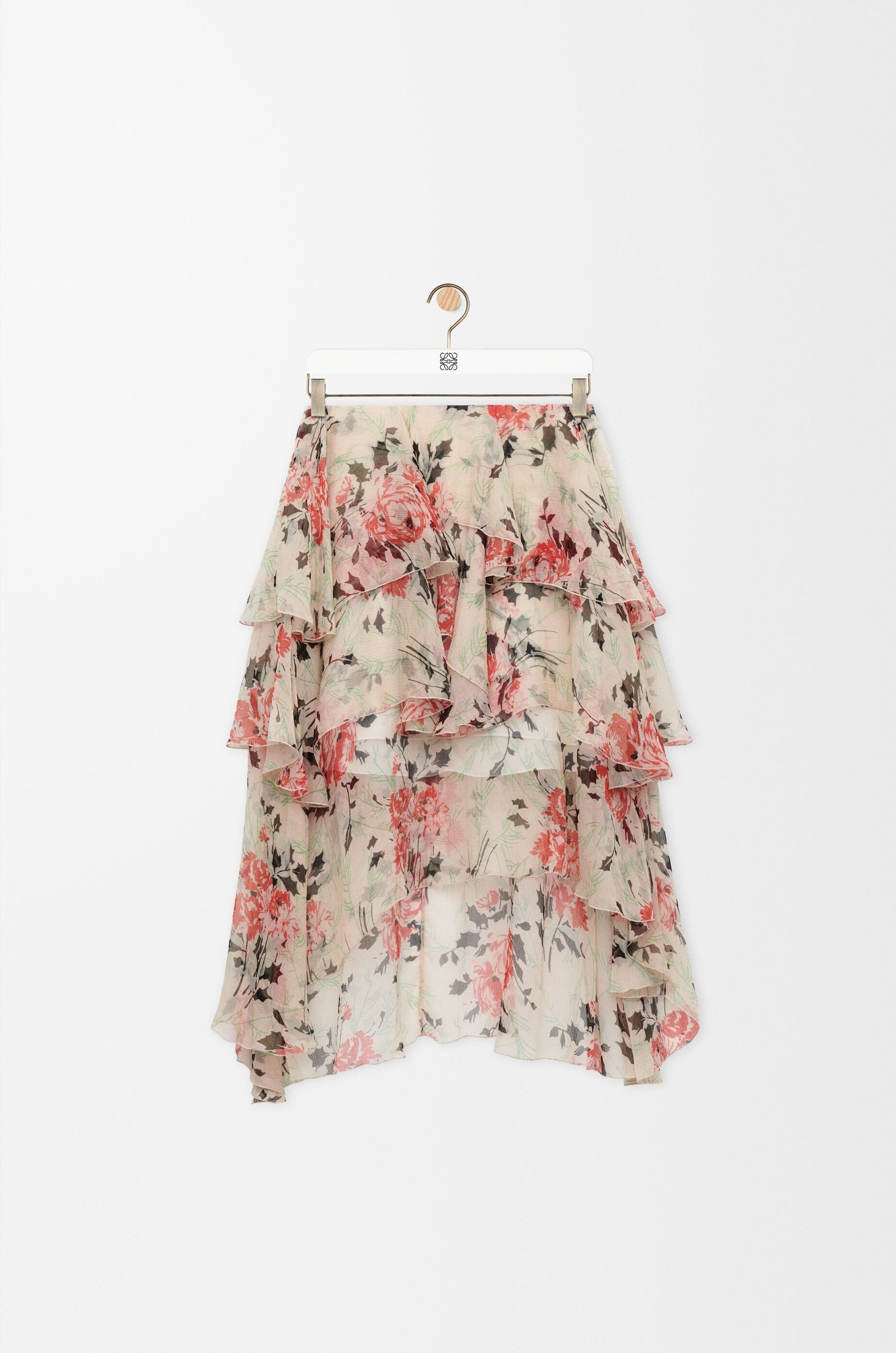 Loewe o1in1g0426 Skirt in Silk in Multicolor Size 28" / US 6 / IT 42 - 1 Thumbnail
