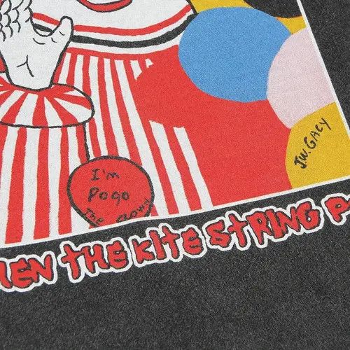 Japanese Brand Street Retro Fun Printed Aged Washed Short Sleeve T-Shirt Size US XL / EU 56 / 4 - 4 Thumbnail