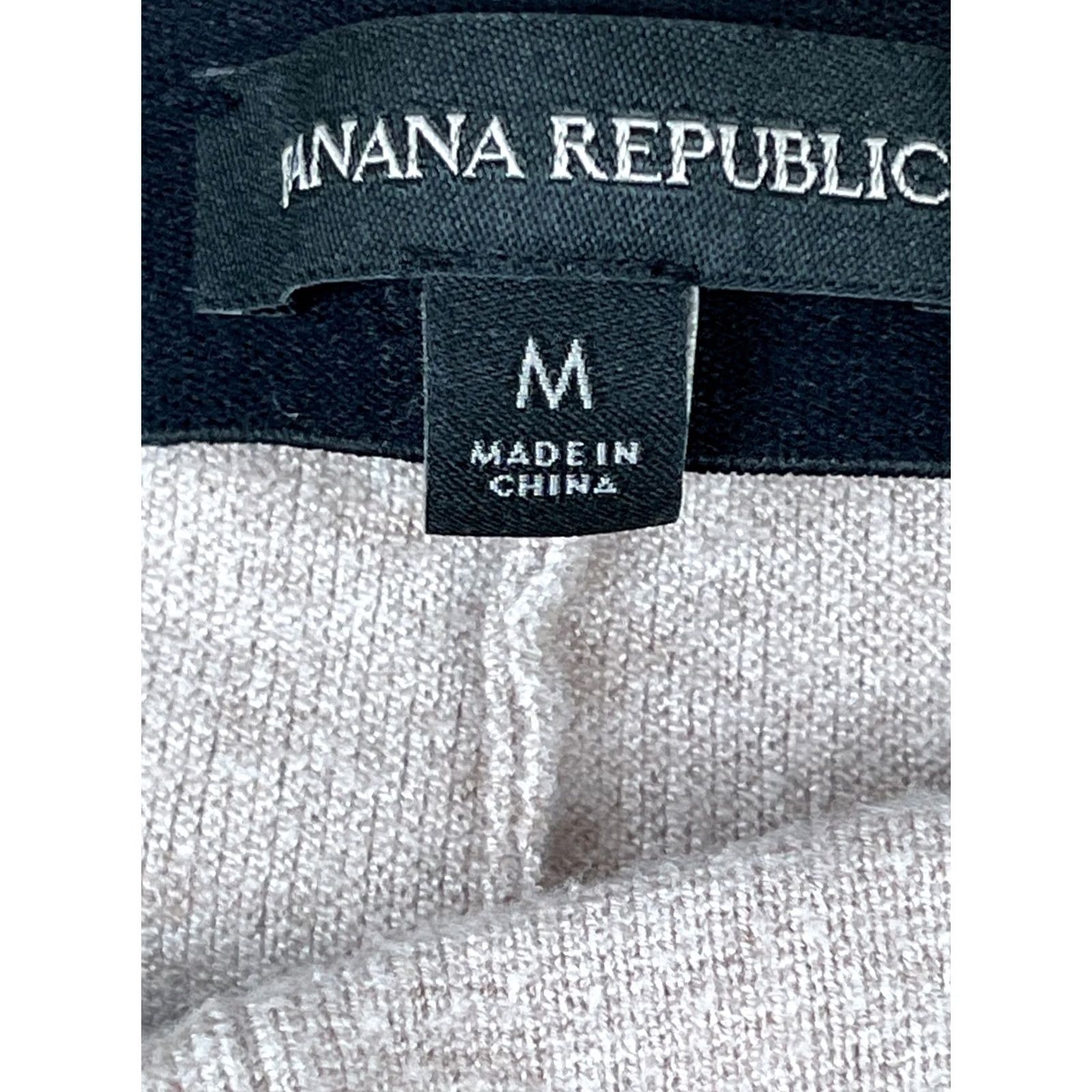 Banana Republic Banana Republic Pants Womens Medium Beige Pull On Knit Ankle Slim Leg Stretch Size 32" / US 10 / IT 46 - 6 Thumbnail