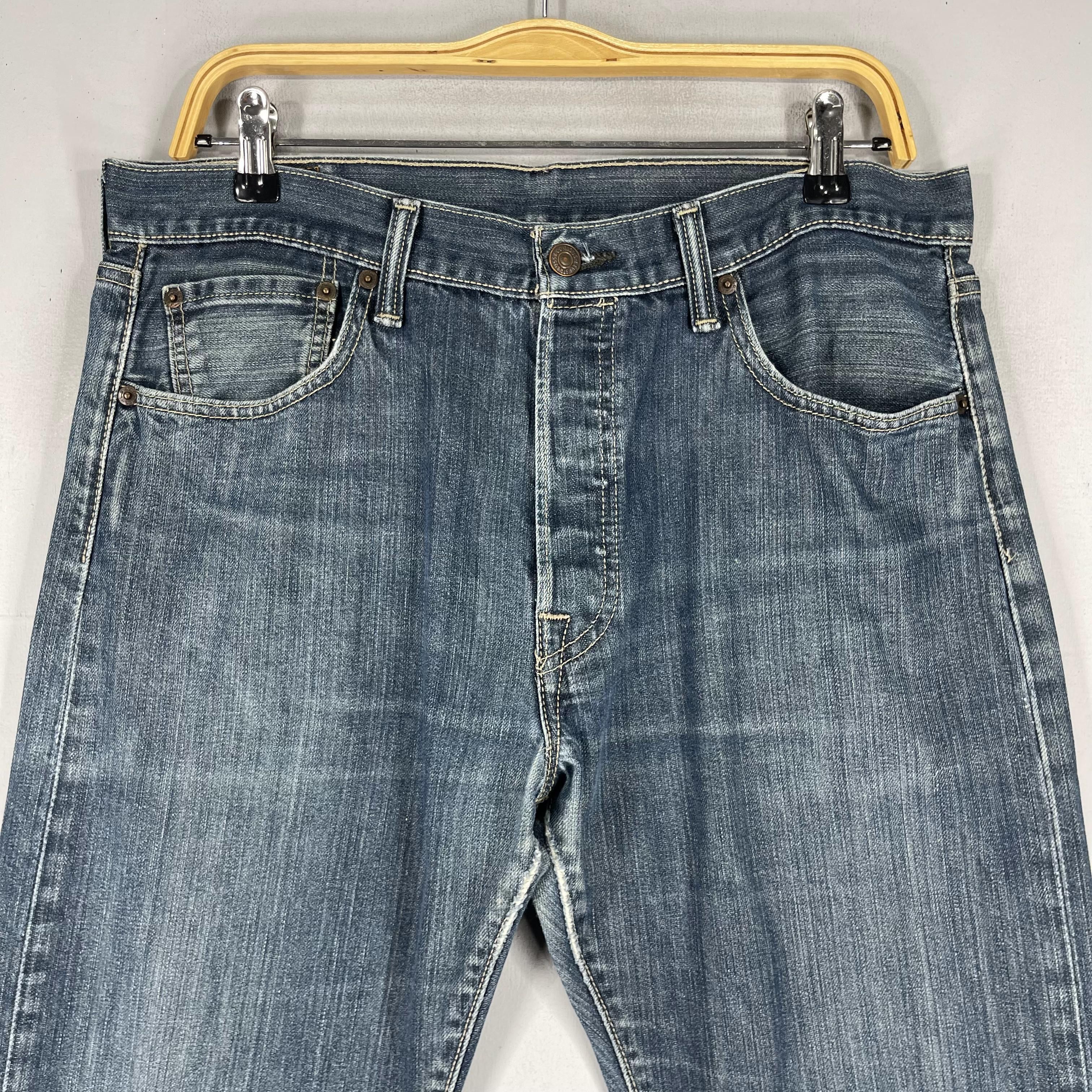 Levi's × Vintage W33 L30 Vintage Levis 501 Medium Wash Distressed Jeans Size US 33 - 2 Thumbnail