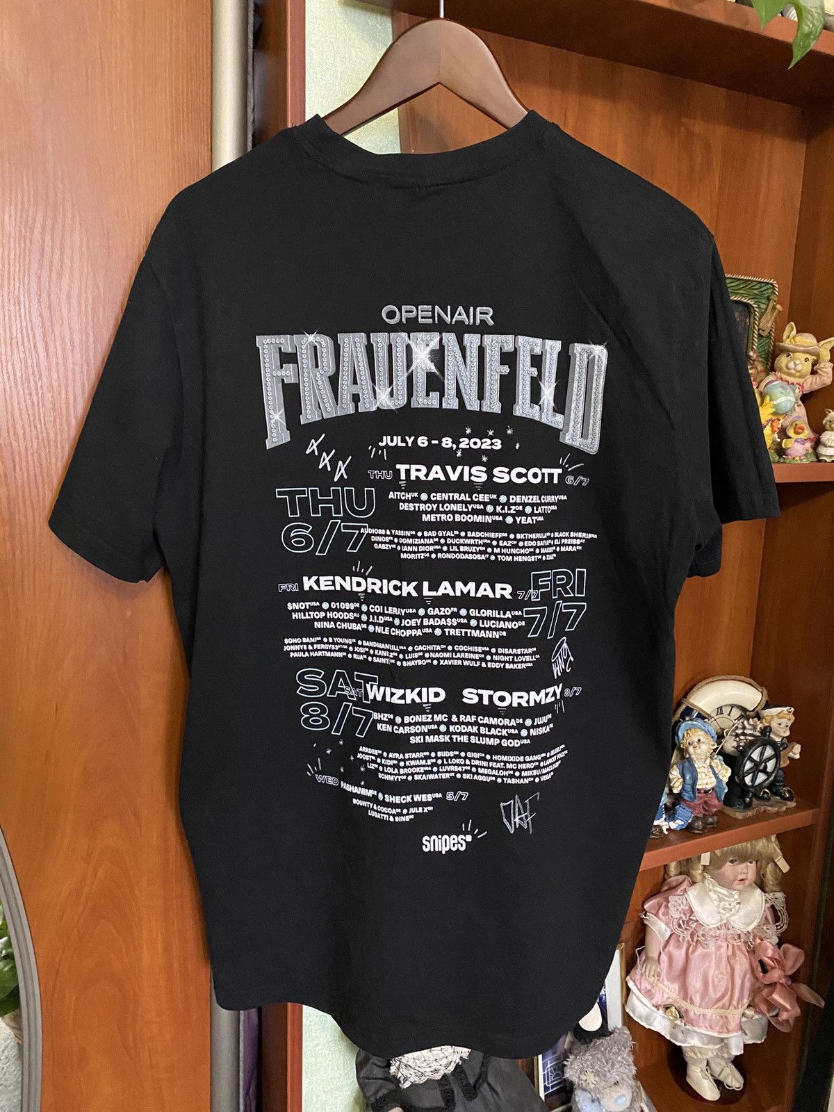 Band Tees × Rap Tees × Snipes Open Air Frauenfeld 23 Kendrick Lamar Travis Scott T shirt Size US XL / EU 56 / 4 - 2 Thumbnail