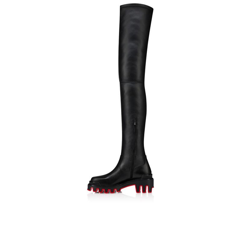 Christian Louboutin oc11z0126 Dune Stretch Botta Alta in Black Size US 5 / IT 35 - 2 Thumbnail