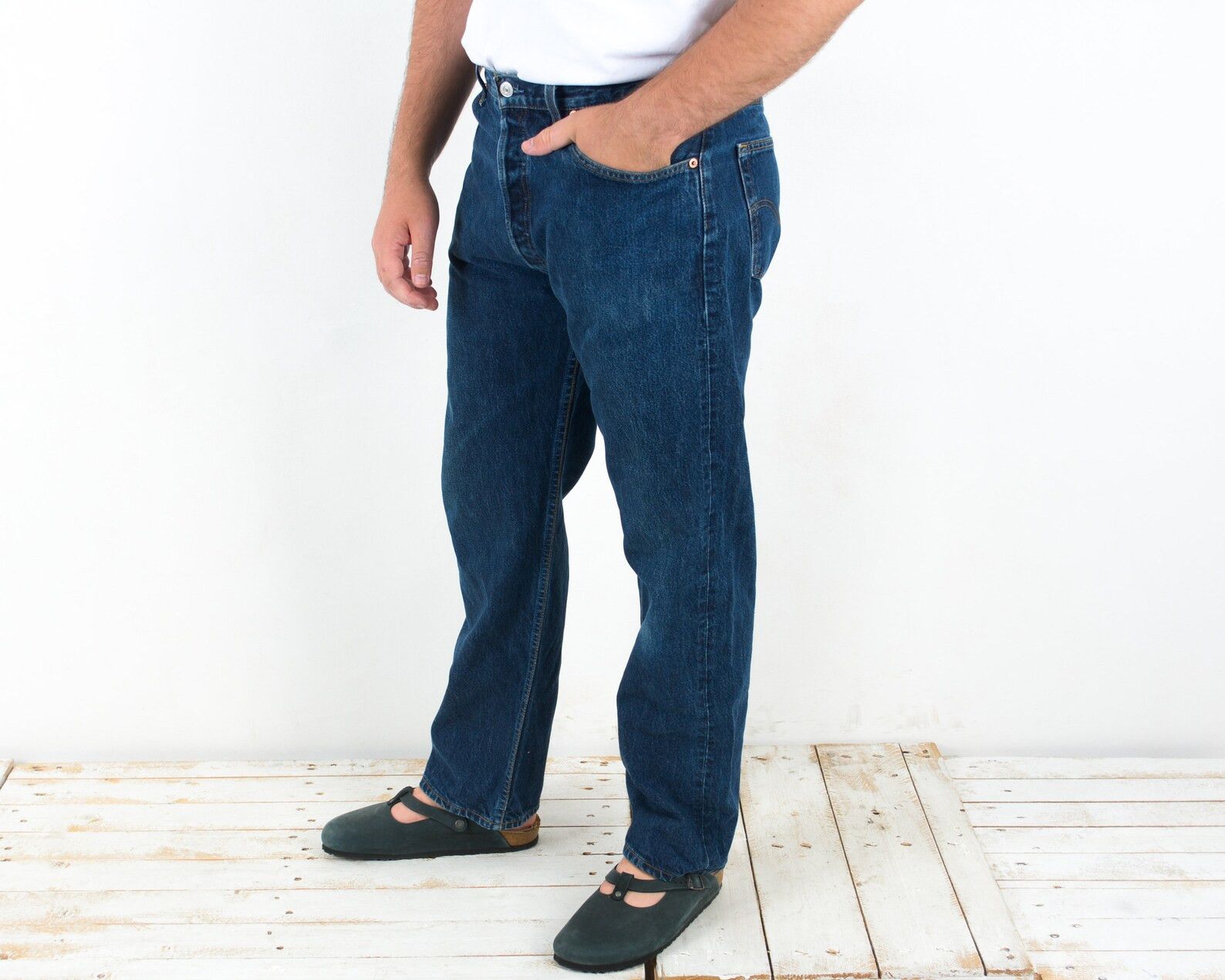 Levi's 501 Vintage 1998 08 Men's W38 L32 Jeans Denim pants trousers Size US 38 / EU 54 - 2 Thumbnail