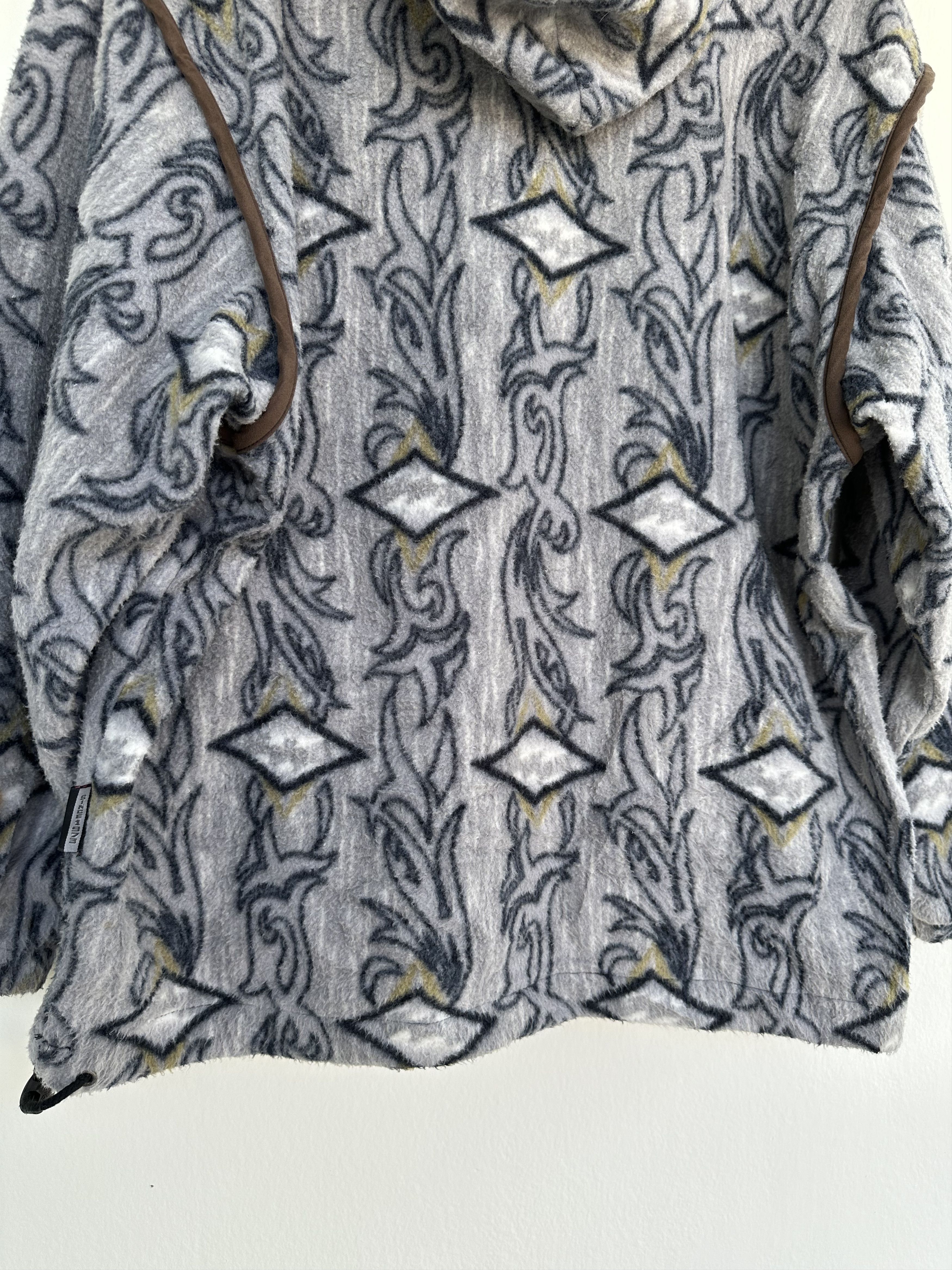 Billabong Vtg 90s Billabong Psychedelic Abstract Fleece Hoodie Jacket Size US L / EU 52-54 / 3 - 14 Thumbnail