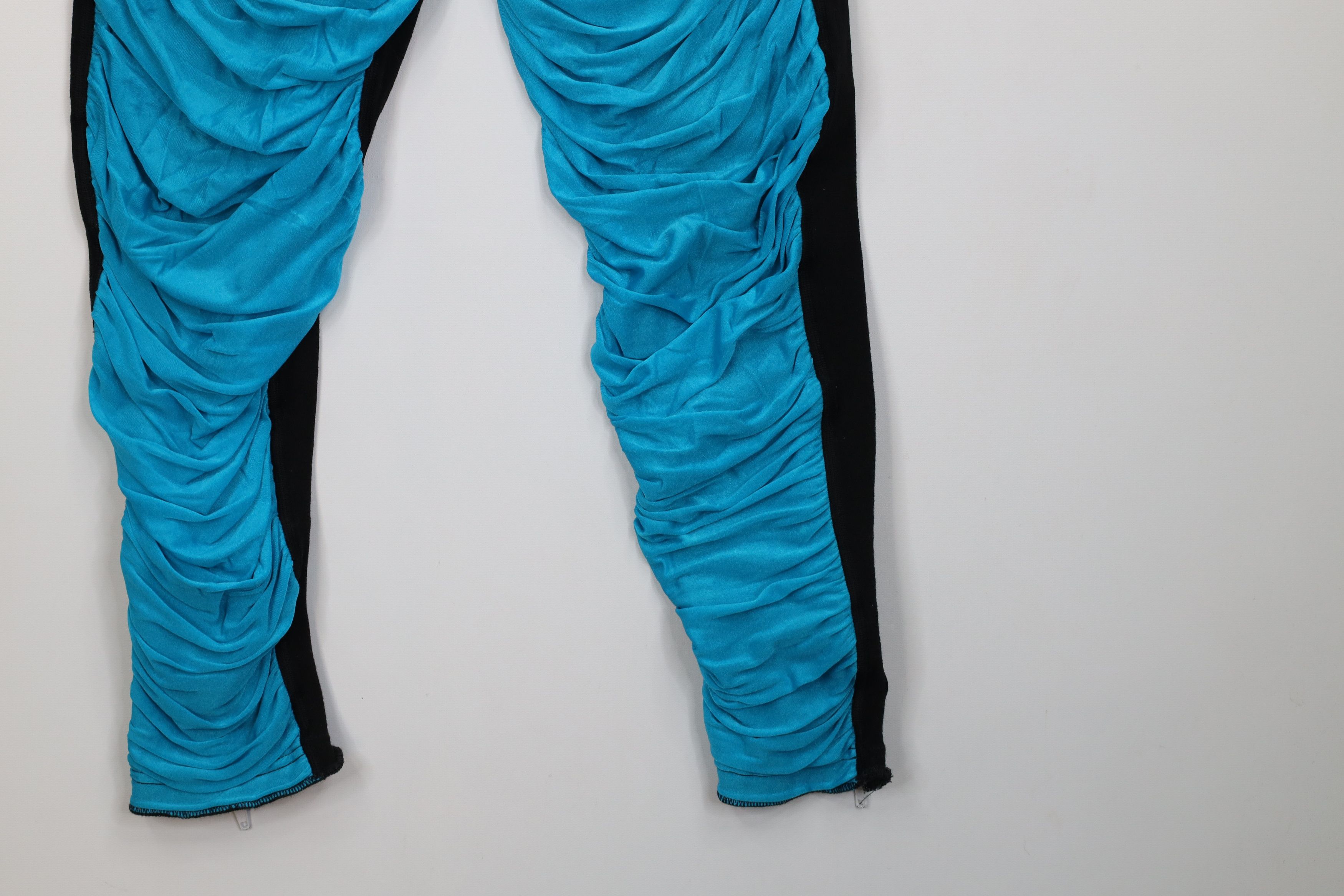 Nike Vintage 80s Nike Sample Ruffled Spandex Leggings Pants USA Size 22" - 4 Thumbnail