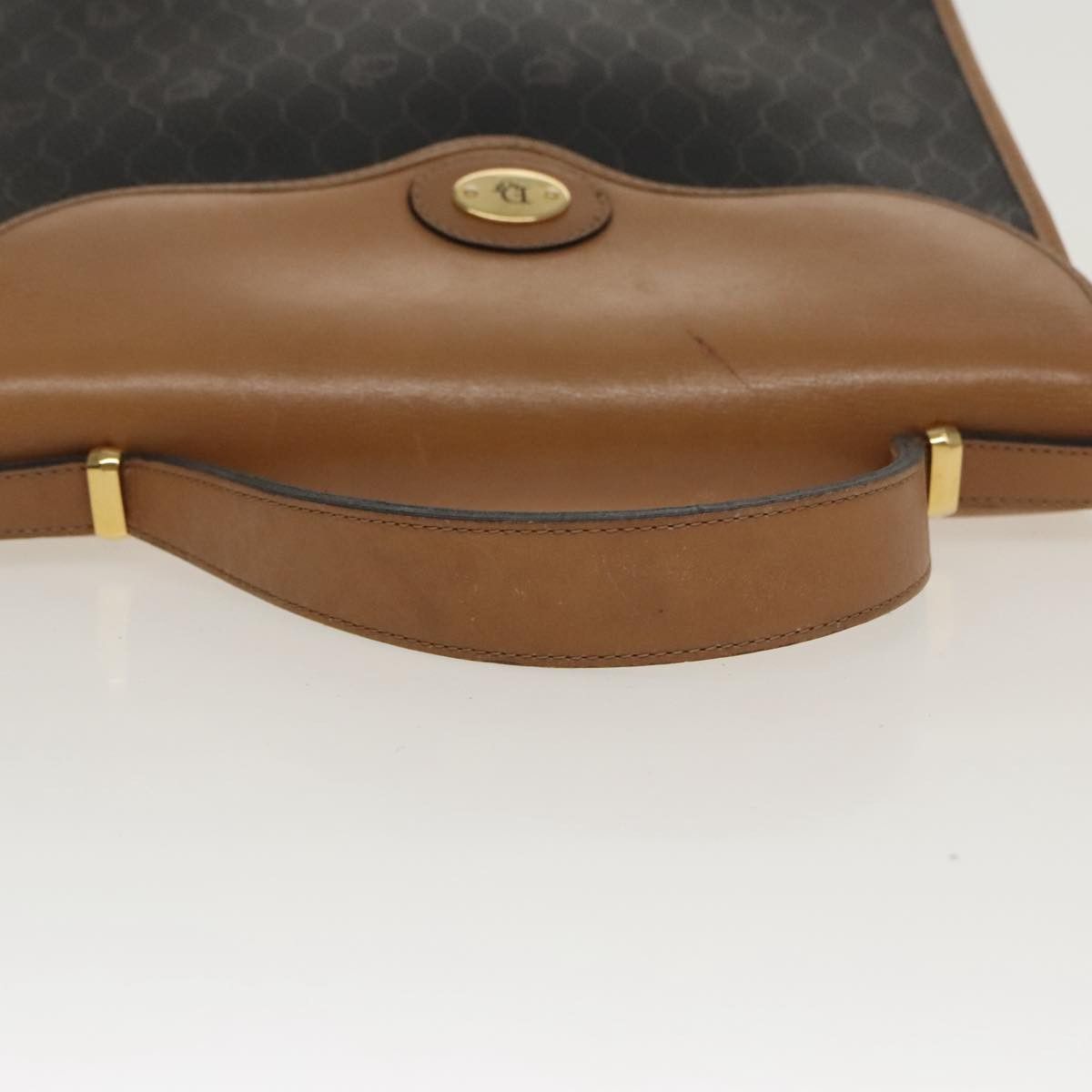 Dior DIOR Honeycomb Canvas Hand Bag Pvc Black Brown Size ONE SIZE - 7 Thumbnail