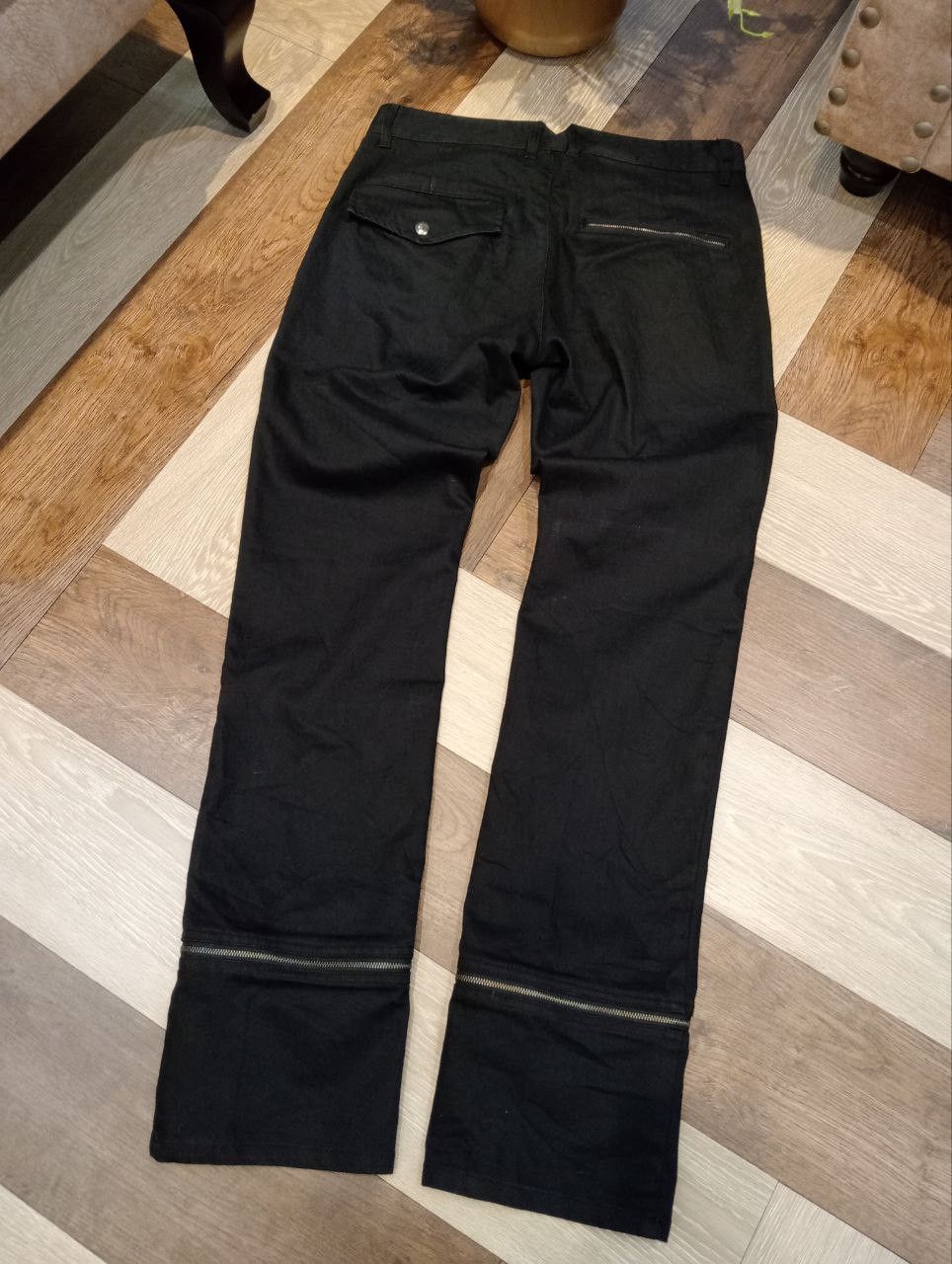 Japanese Brand CUSTOM CULTURE JAPAN BLACK ZIPPER PANTS Size US 32 / EU 48 - 9 Thumbnail