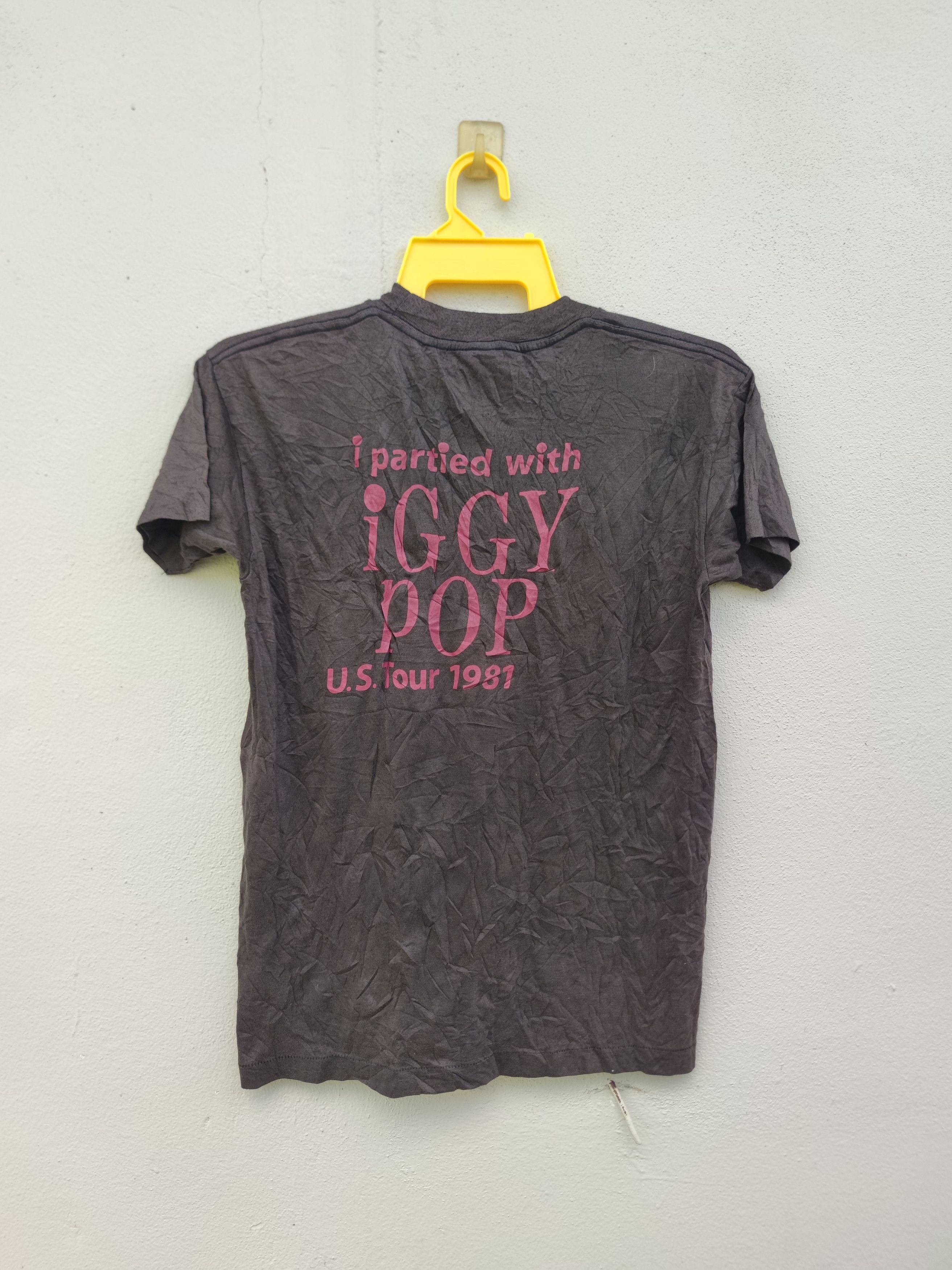 Band Tees Vintage 1981 IGGY POP U.S Tour T Shirt Size US M / EU 48-50 / 2 - 3 Thumbnail
