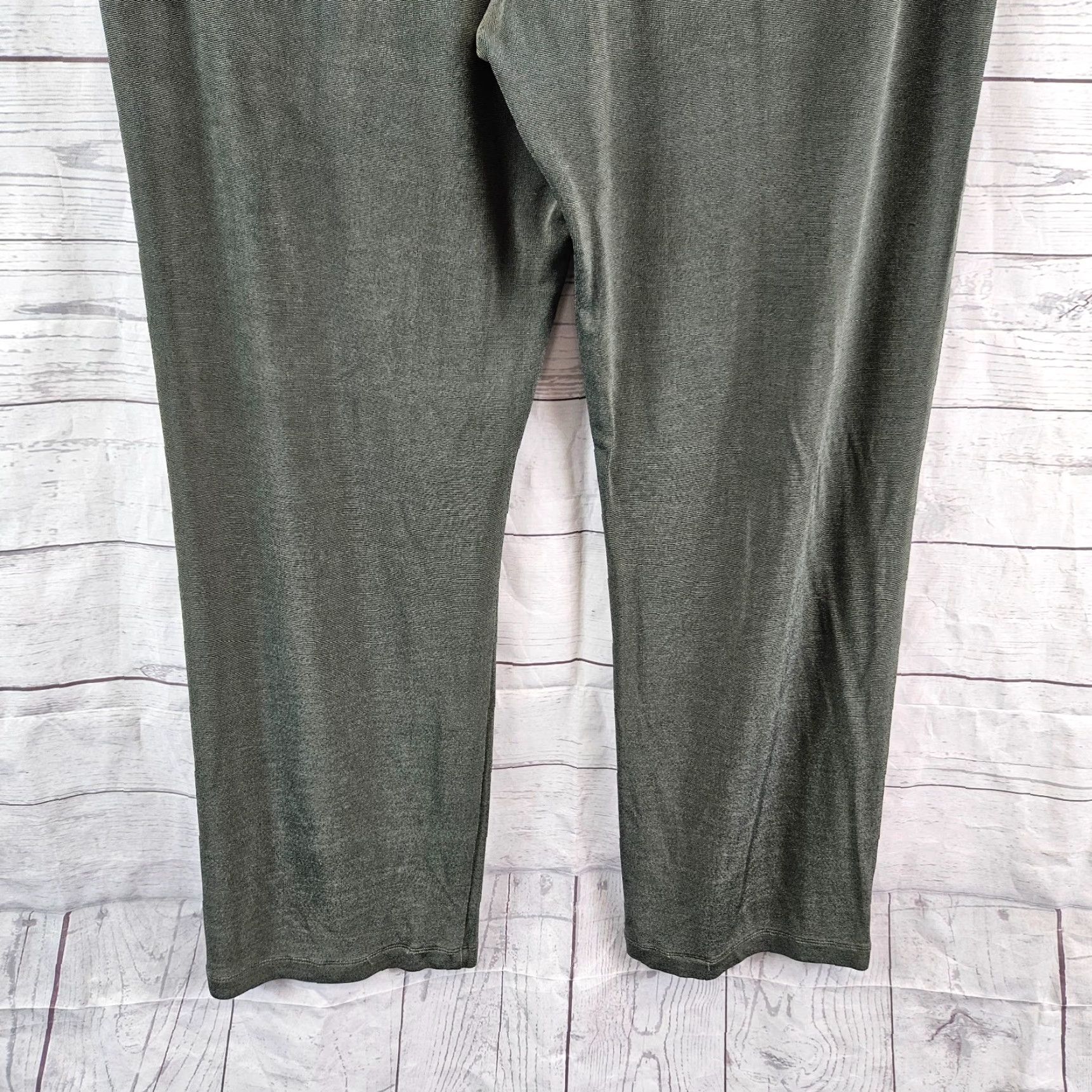 Vintage Chico's Travelers Womens Pants L Green Pull On High Rise Slinky Adult Size 36" / US 14 / IT 50 - 5 Thumbnail
