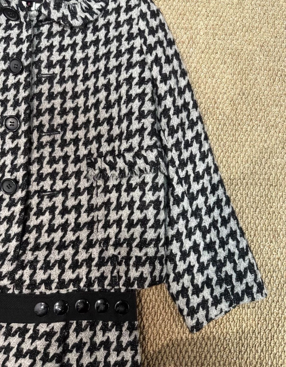 Comme des Garcons COMME des GARÇONS Houndstooth Jacket & Pleated Skirt Set K23 Size S / US 4 / IT 40 - 7 Thumbnail