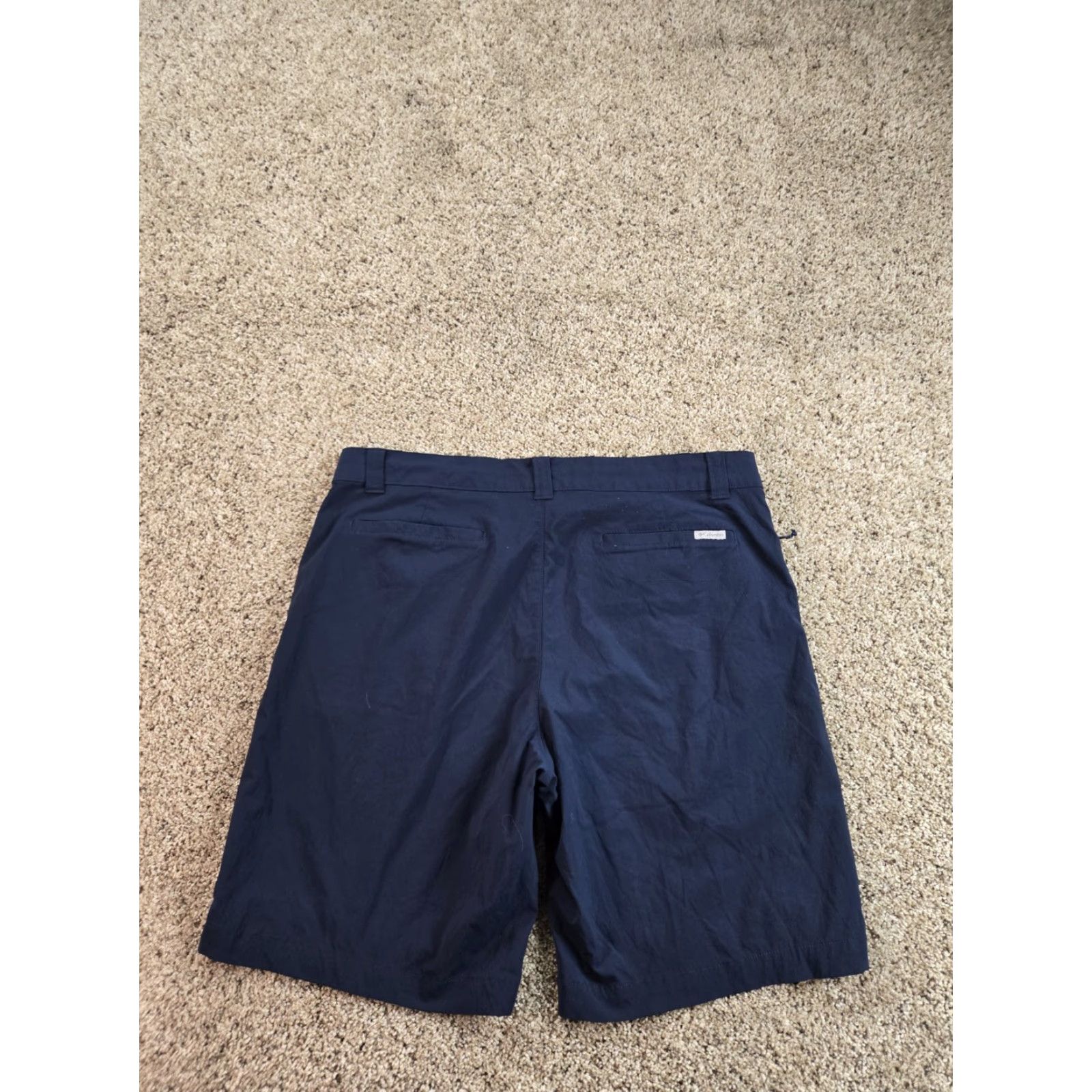 Vintage Columbia Mens Short Chino Blue 10" Inseam Stretch Pockets Logo Regular Waist 36 Size US 36 / EU 52 - 7 Thumbnail