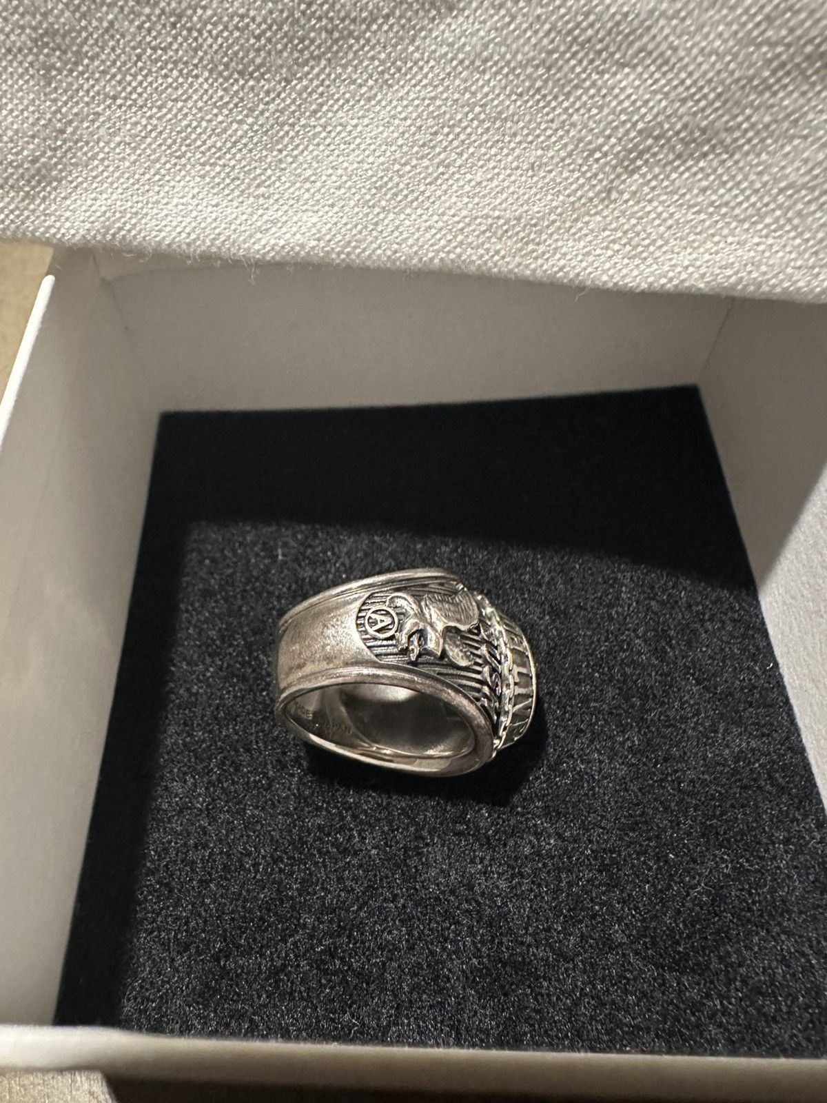 Ambush Design Ambush Silver Class Ring with Black Amulet Size ONE SIZE - 3 Thumbnail