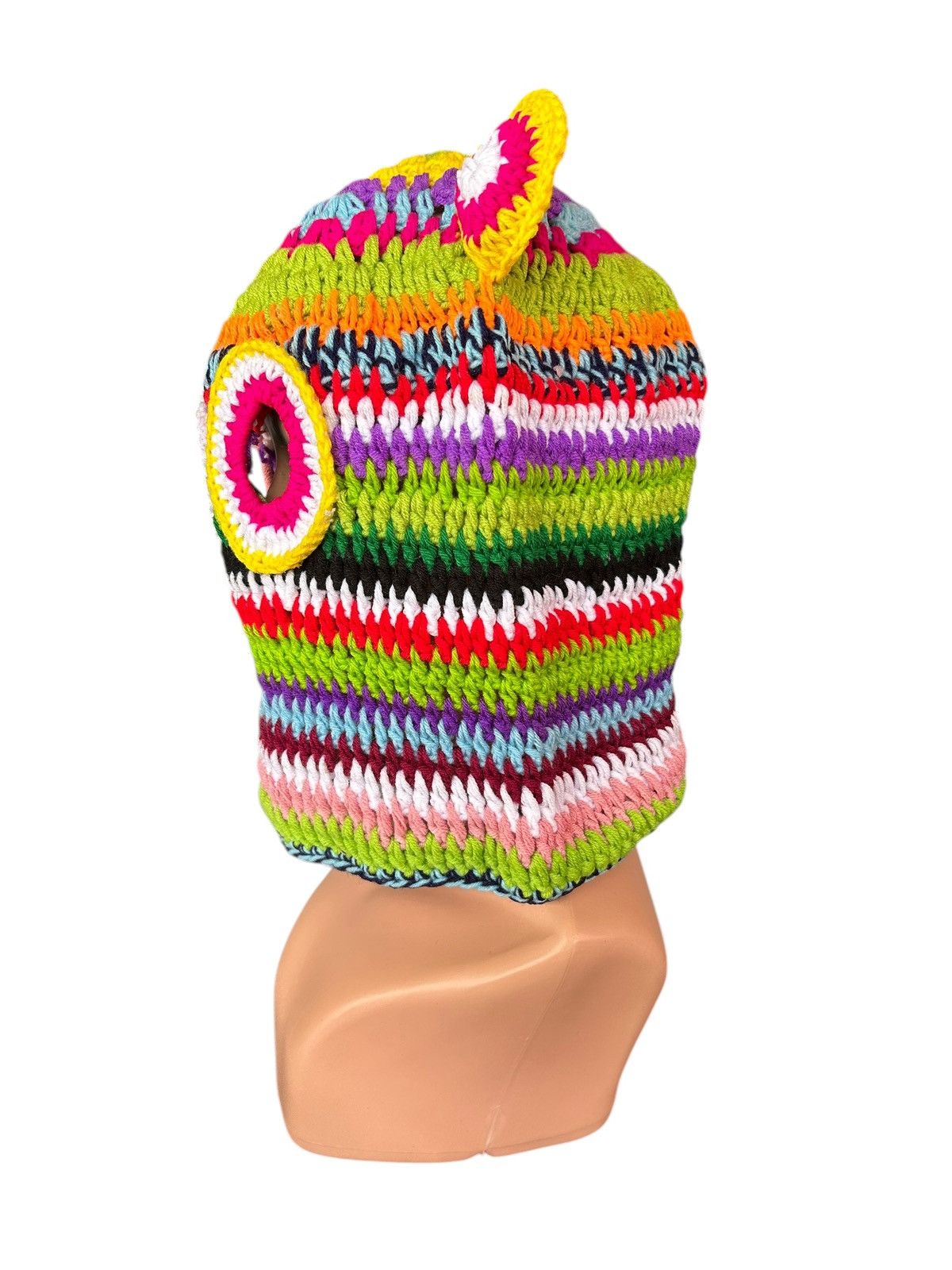 Hysteric Glamour × Japanese Brand Rare Balaclava Masked Crochet Knitted Handmade ☠️☠️ Size ONE SIZE - 4 Thumbnail