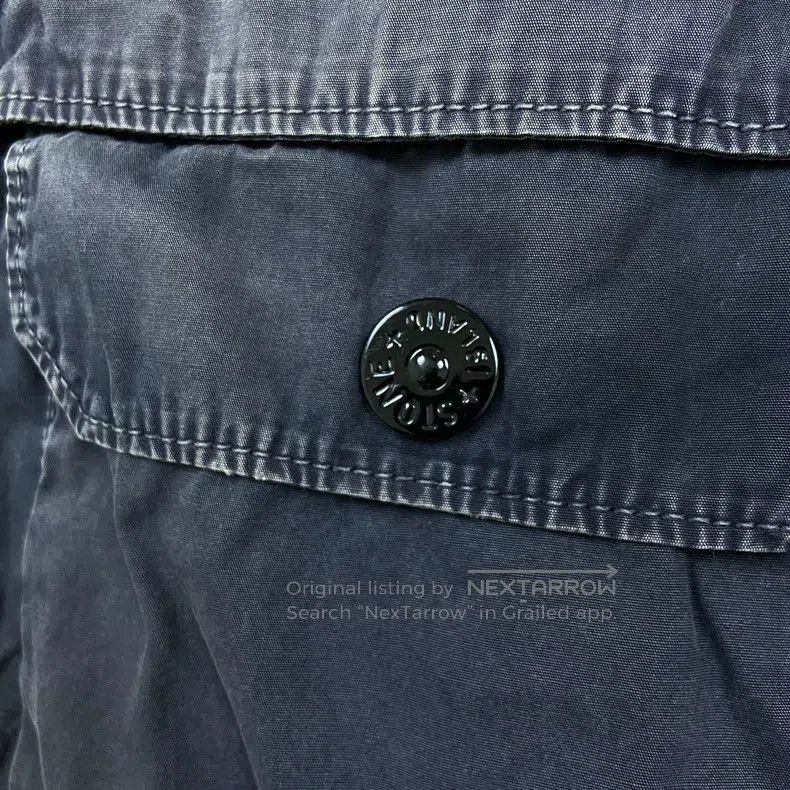 Stone Island Stone Island Gray Washed Distressed Single Pocket Zipper J Size US L / EU 52-54 / 3 - 3 Thumbnail