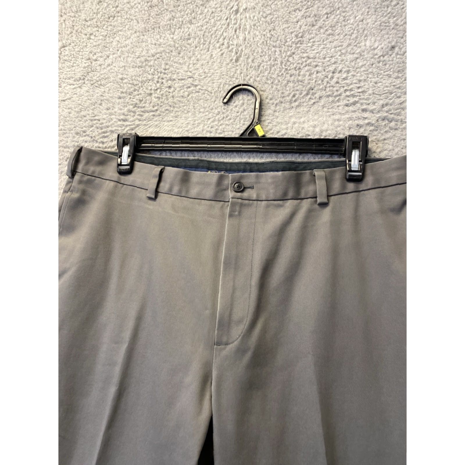 Brooks Brothers Brooks Brothers Chino Pants Mens 38x32 Gray Flat Front Zip Casual Business Slim Straight Leg Sailor Dress Slacks /0659 Size US 38 / EU 54 - 2 Thumbnail