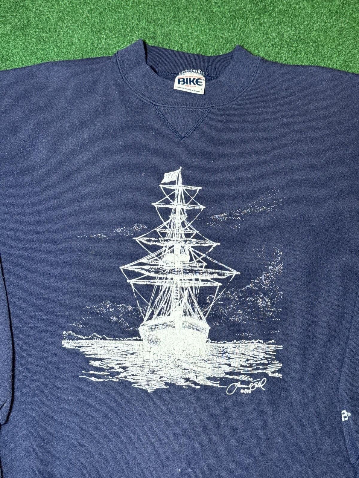 Vintage Vintage 80s U.S Brig Niagara Flagship Erie PA Lrg Crewneck Size US L / EU 52-54 / 3 - 2 Thumbnail
