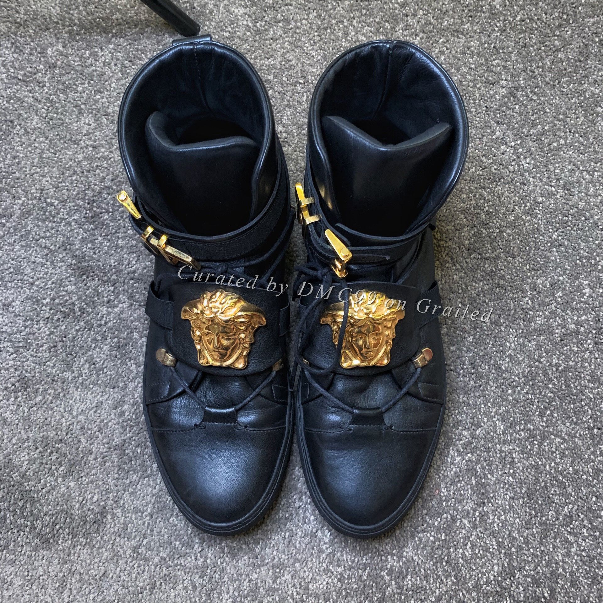 Versace × Vintage Vintage High top Gianni Versace leather trainers