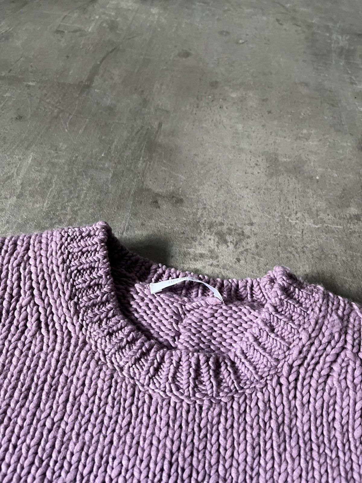Helmut Lang Helmut Lang seamed knitted sweater pink purple rare Size US S / EU 44-46 / 1 - 9 Thumbnail