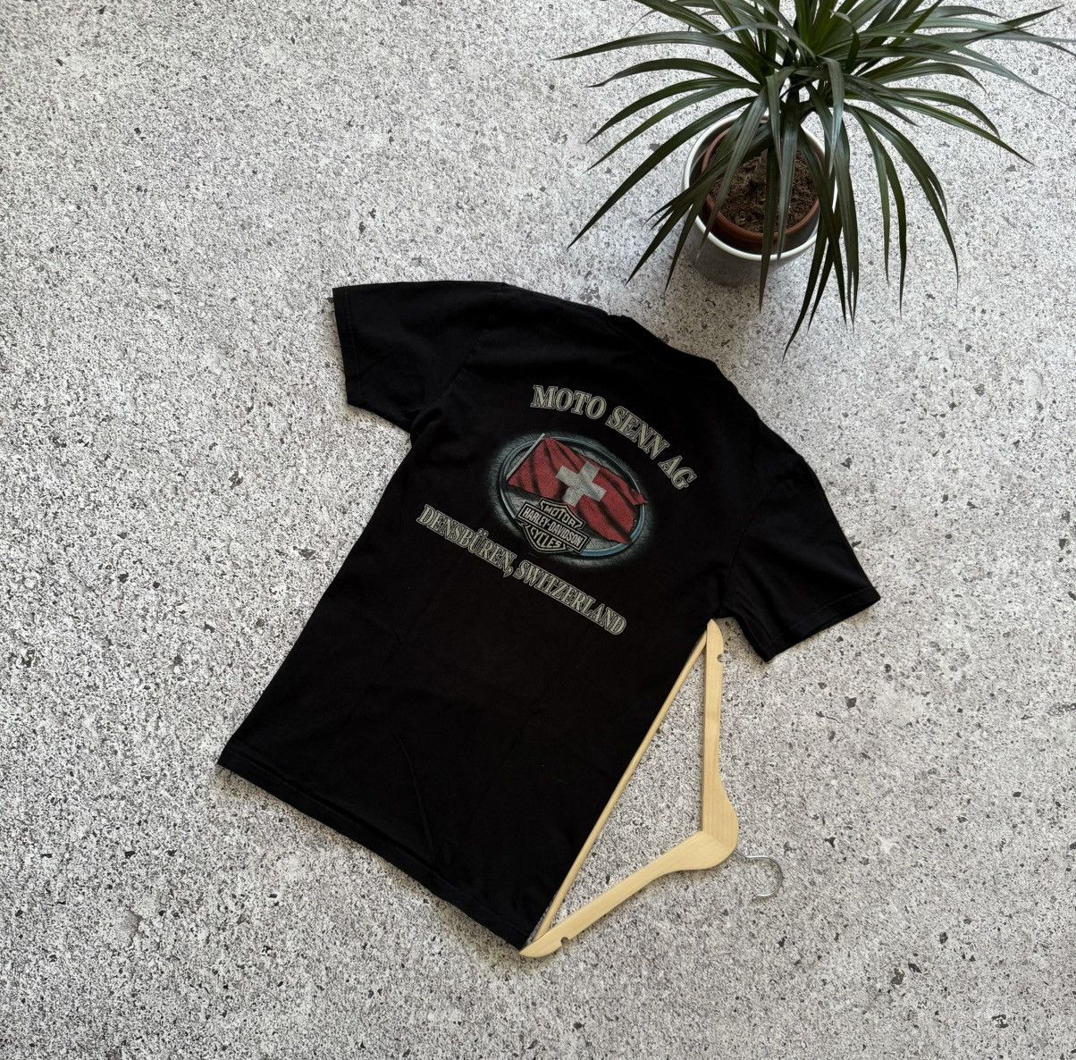 Band Tees × Harley Davidson × Vintage Vintage 2009 Harley Davidson Moto Senn AG Retro Y2K T-Shirt Size US M / EU 48-50 / 2 - 1 Thumbnail