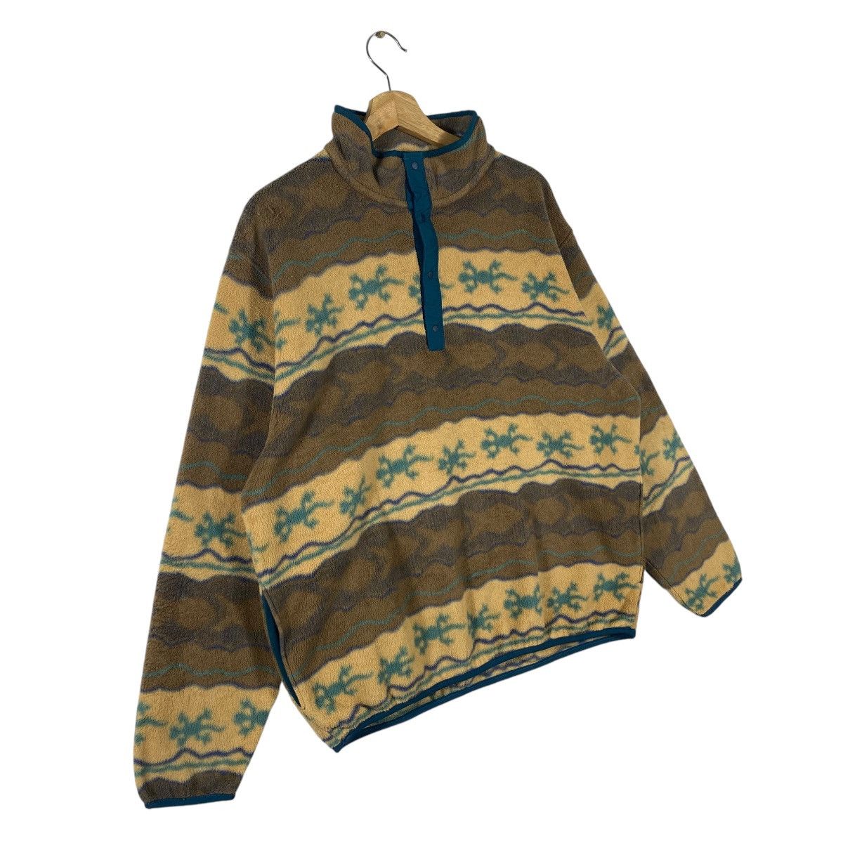 L.L. Bean × Patagonia Vintage L.L. Bean Gecko Printed Stretchable Fleece Size US L / EU 52-54 / 3 - 2 Thumbnail