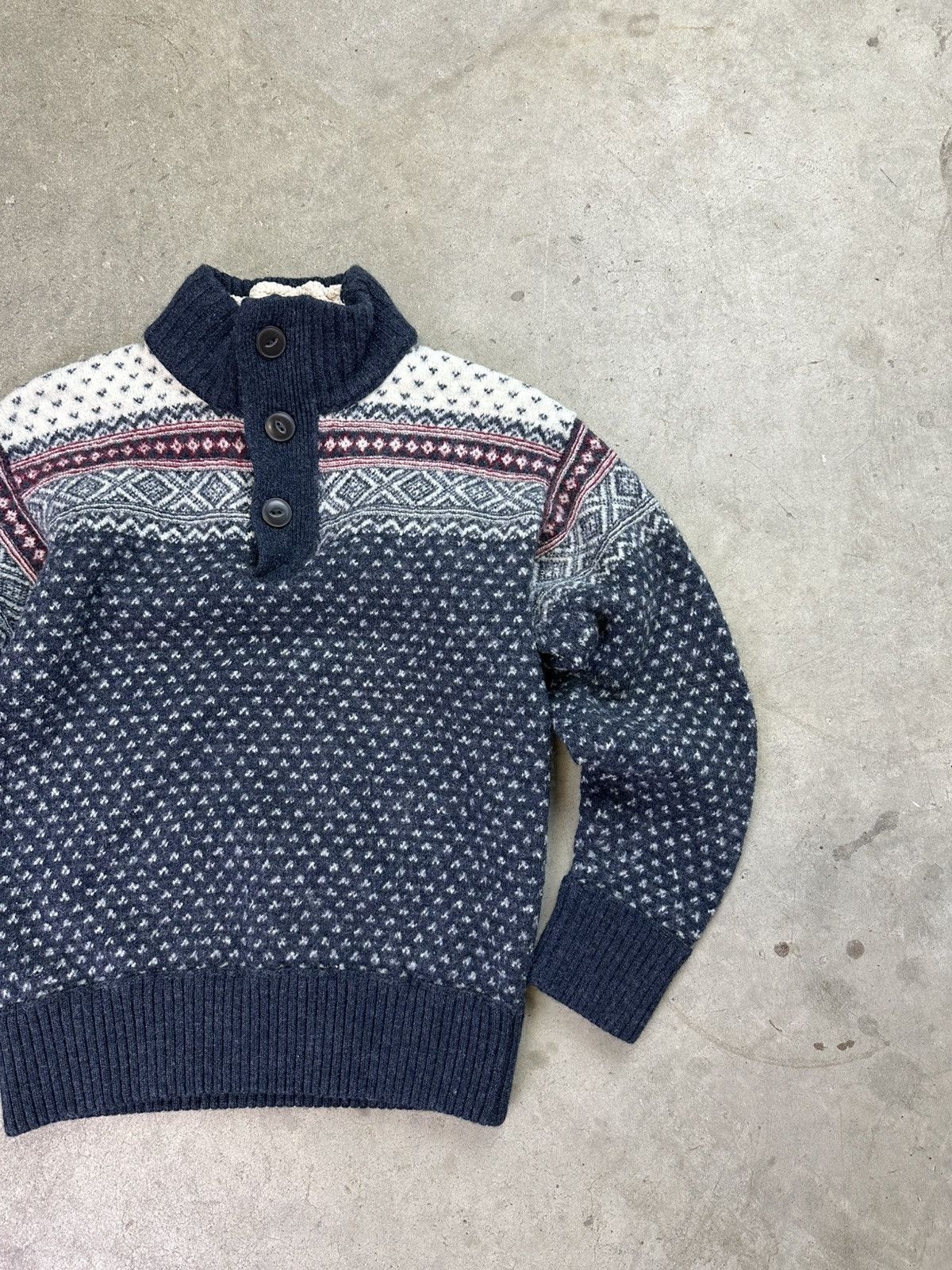 Eddie Bauer × Vintage vintage eddie bauer 1/4 zip knit sweater wmns small Size S / US 4 / IT 40 - 2 Thumbnail