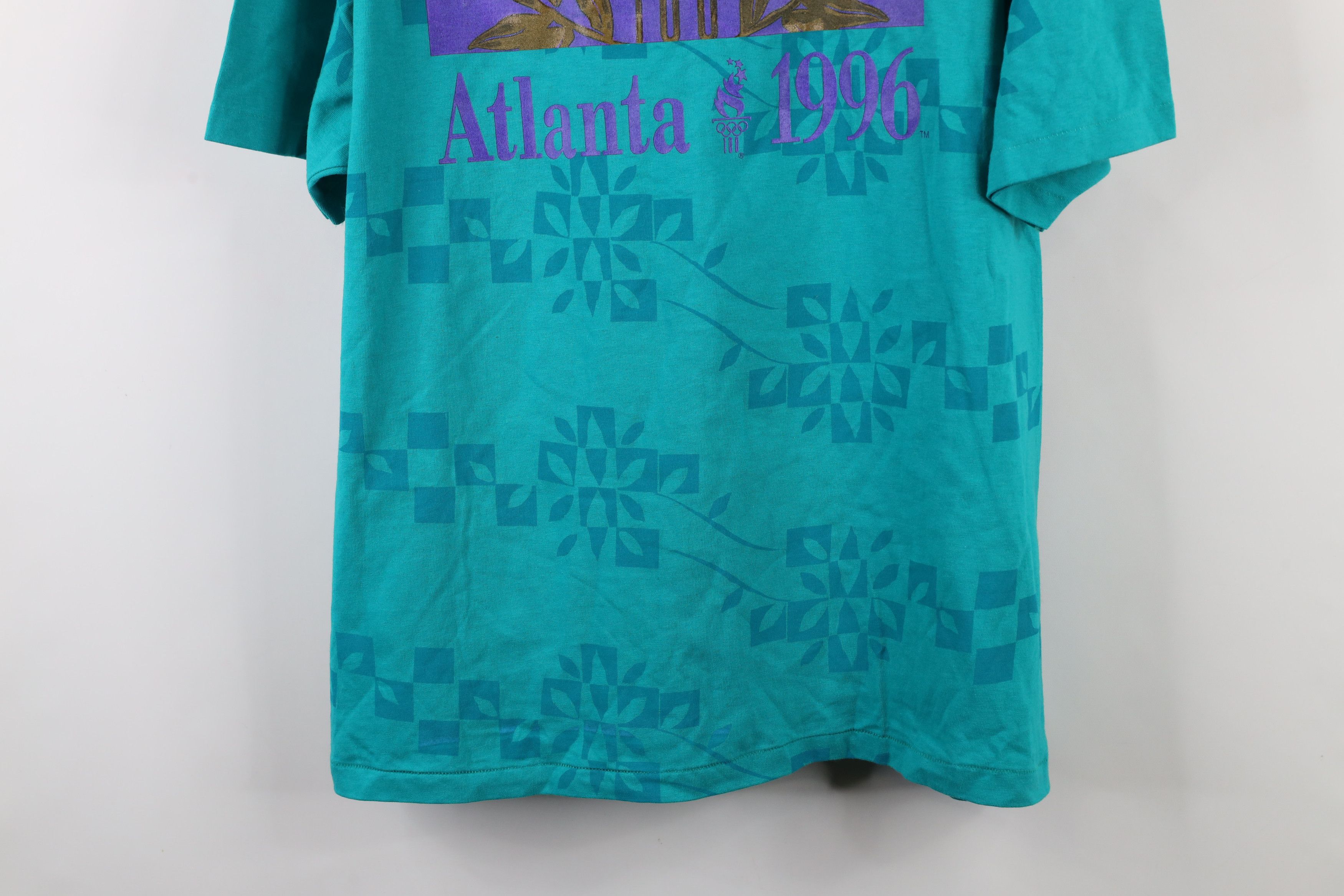 Vintage Deadstock Vintage 90s 1996 Atlanta Olympics T-Shirt USA Size L / US 10 / IT 46 - 3 Thumbnail