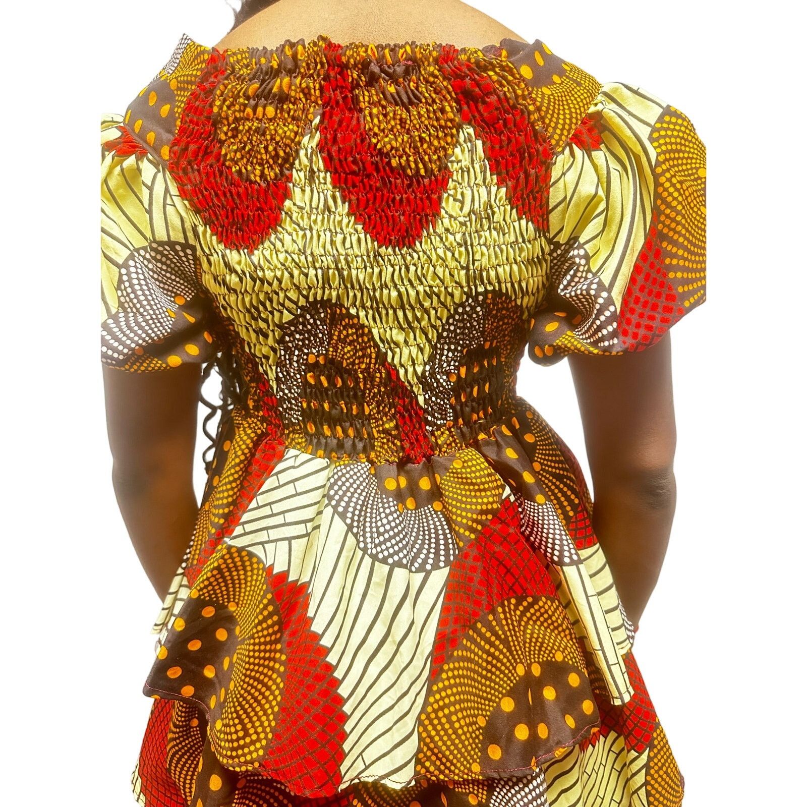 Other Red multi colored african print dress Size M / US 6-8 / IT 42-44 - 3 Thumbnail