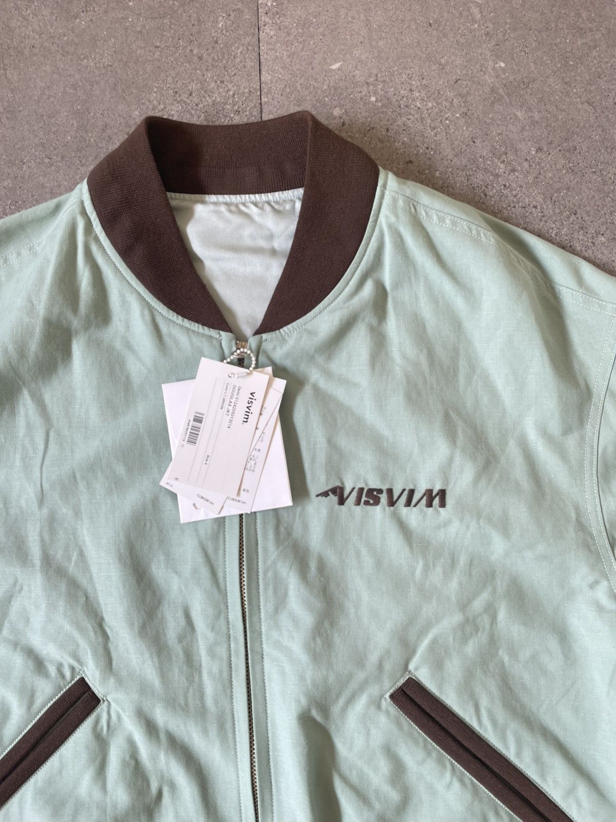 VISVIM DOUGLAS JKT SS24 Reversible Light green