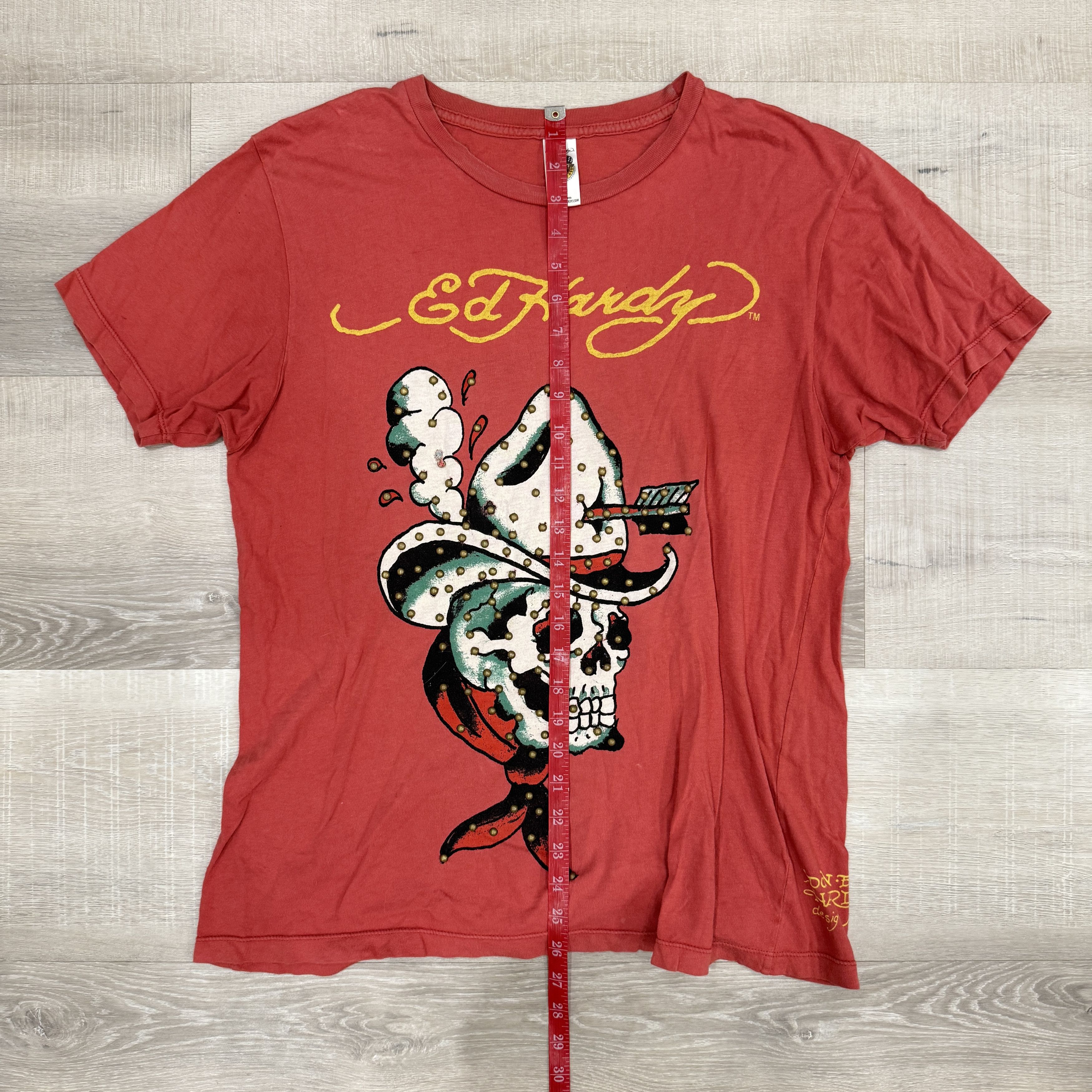 Ed Hardy Ed Hardy Skull Cowboy Graphic Tee Size US L / EU 52-54 / 3 - 4 Thumbnail