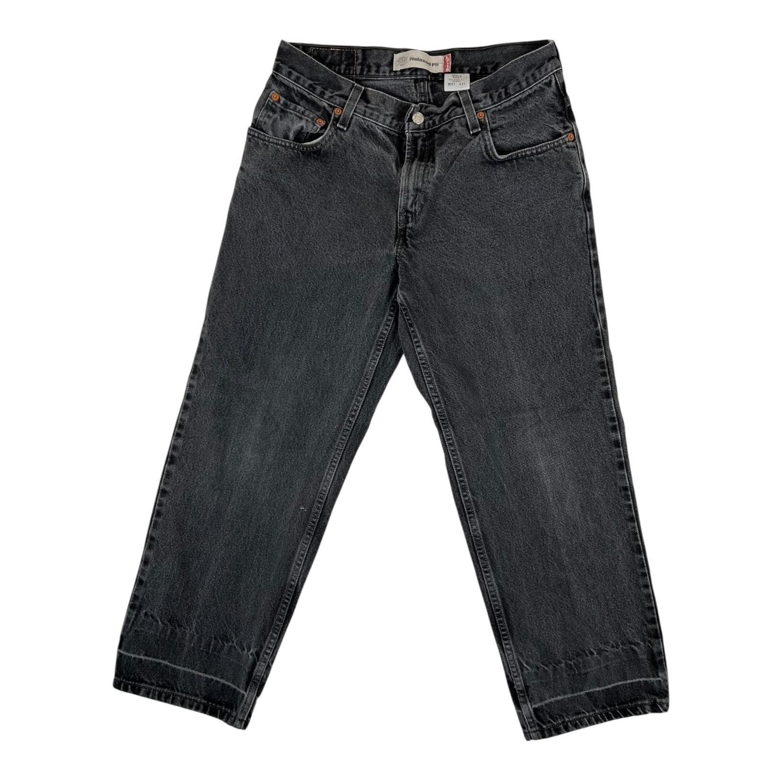 Levi's VTG Levis 550 Jeans Mens 30x27 Black Relaxed Fit Husky Denim Size US 30 / EU 46 - 1 Thumbnail