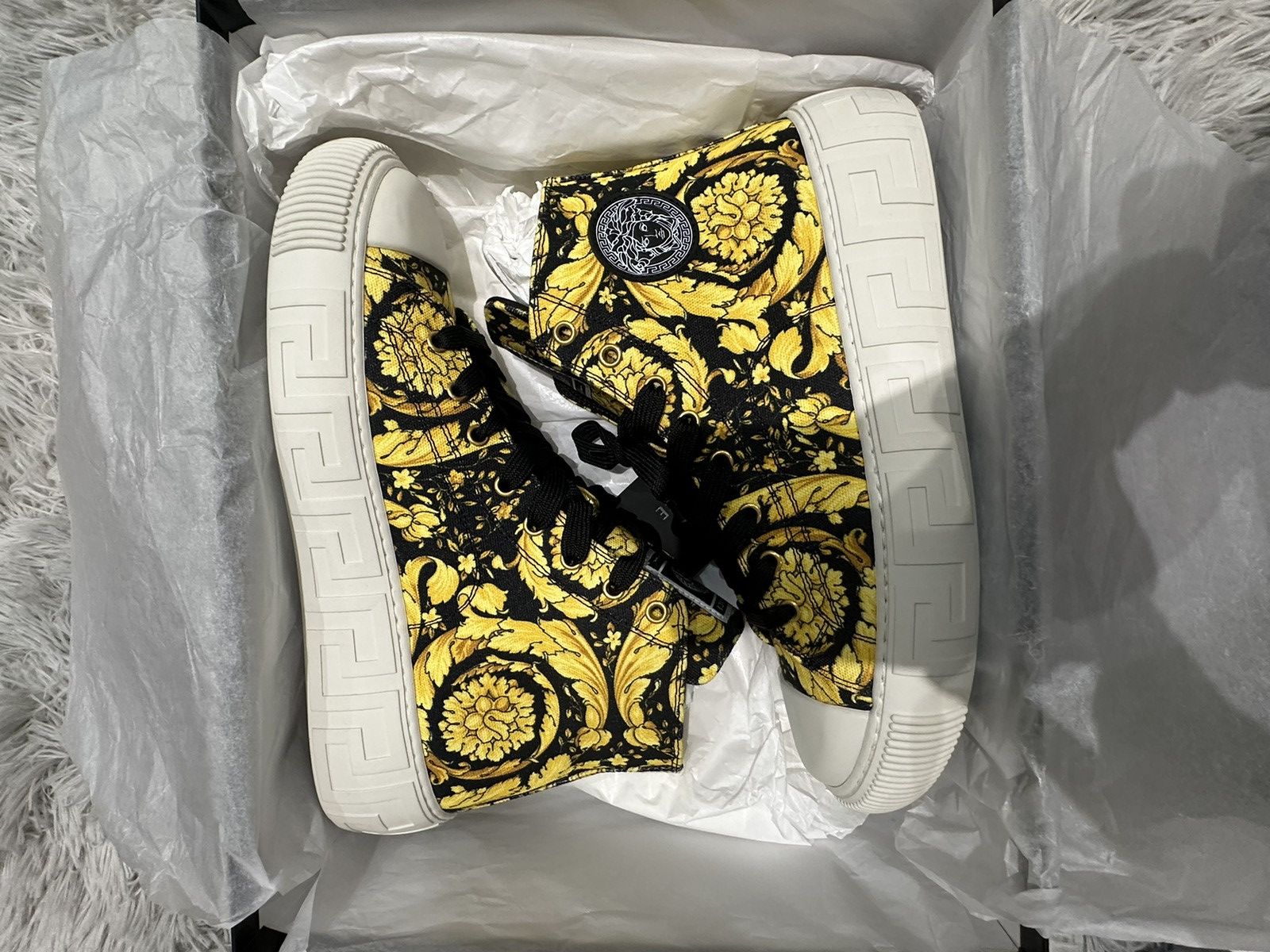 Versace Hercules Sneakers Black Grailed
