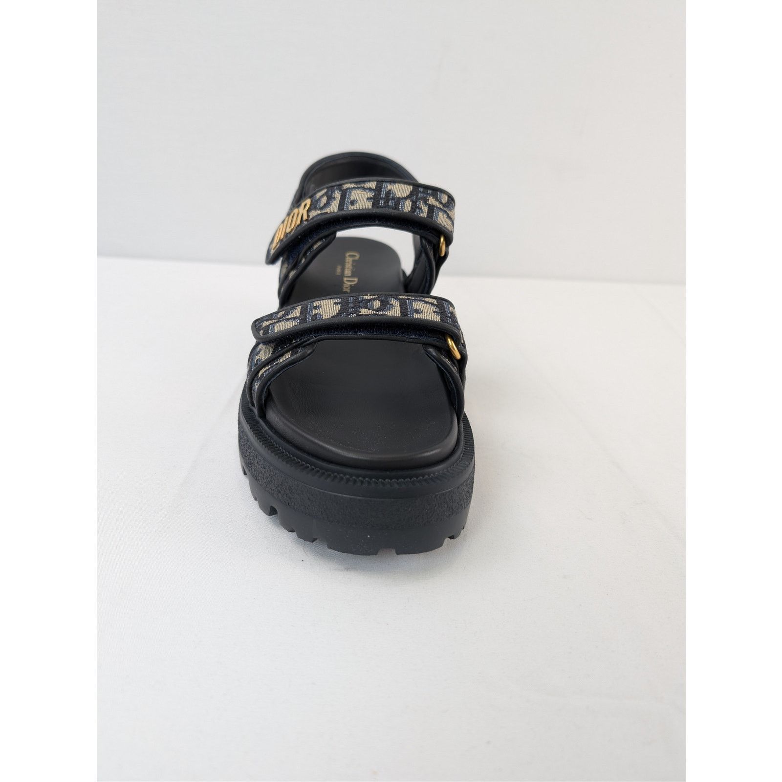 Dior o1rshd1 Oblique Fabric canvas Dioract platform sandal black Size US 8 / IT 38 - 12 Thumbnail