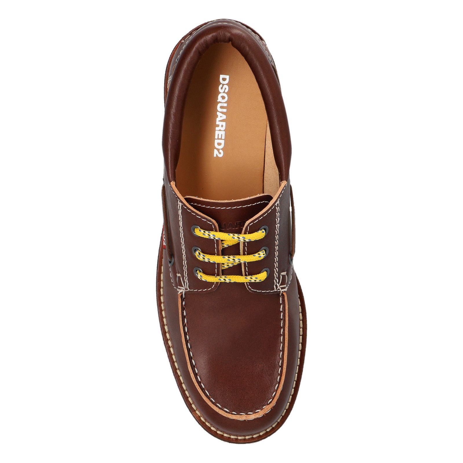 Dsquared2 DSQUARED2 Explorer Brown Leather Sneakers New And Authentic Size US 8.5 / EU 41-42 - 4 Thumbnail