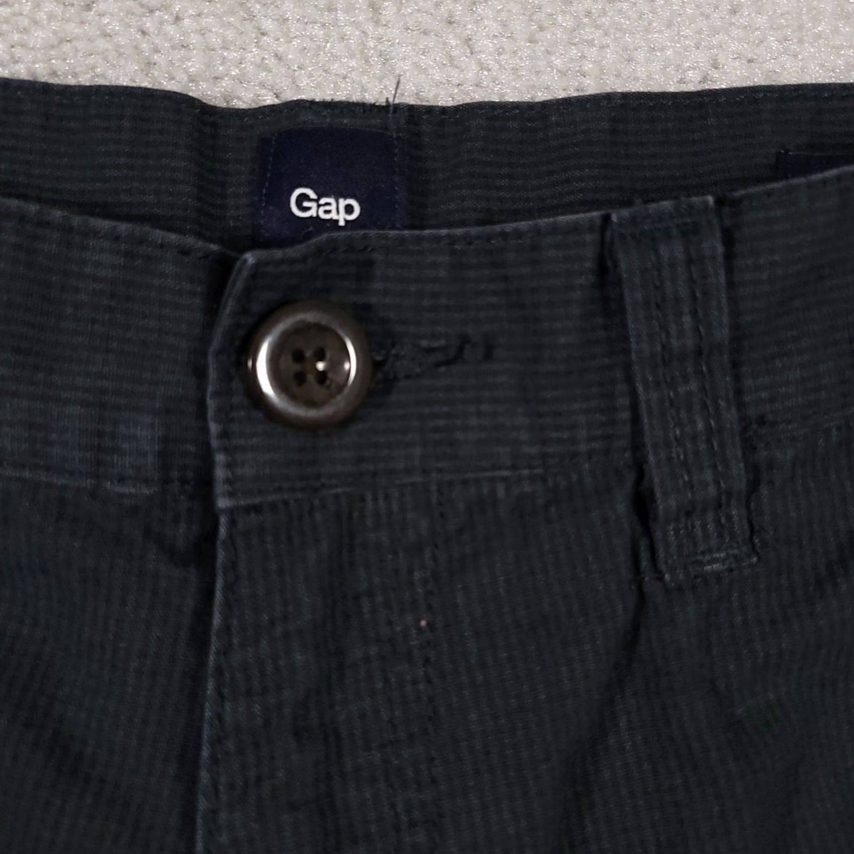 Gap Gap Slim Fit Casual Dress Pants Mens 30x30 Gray Striped Straight Leg Workwear Pants Size US 30 / EU 46 - 5 Thumbnail