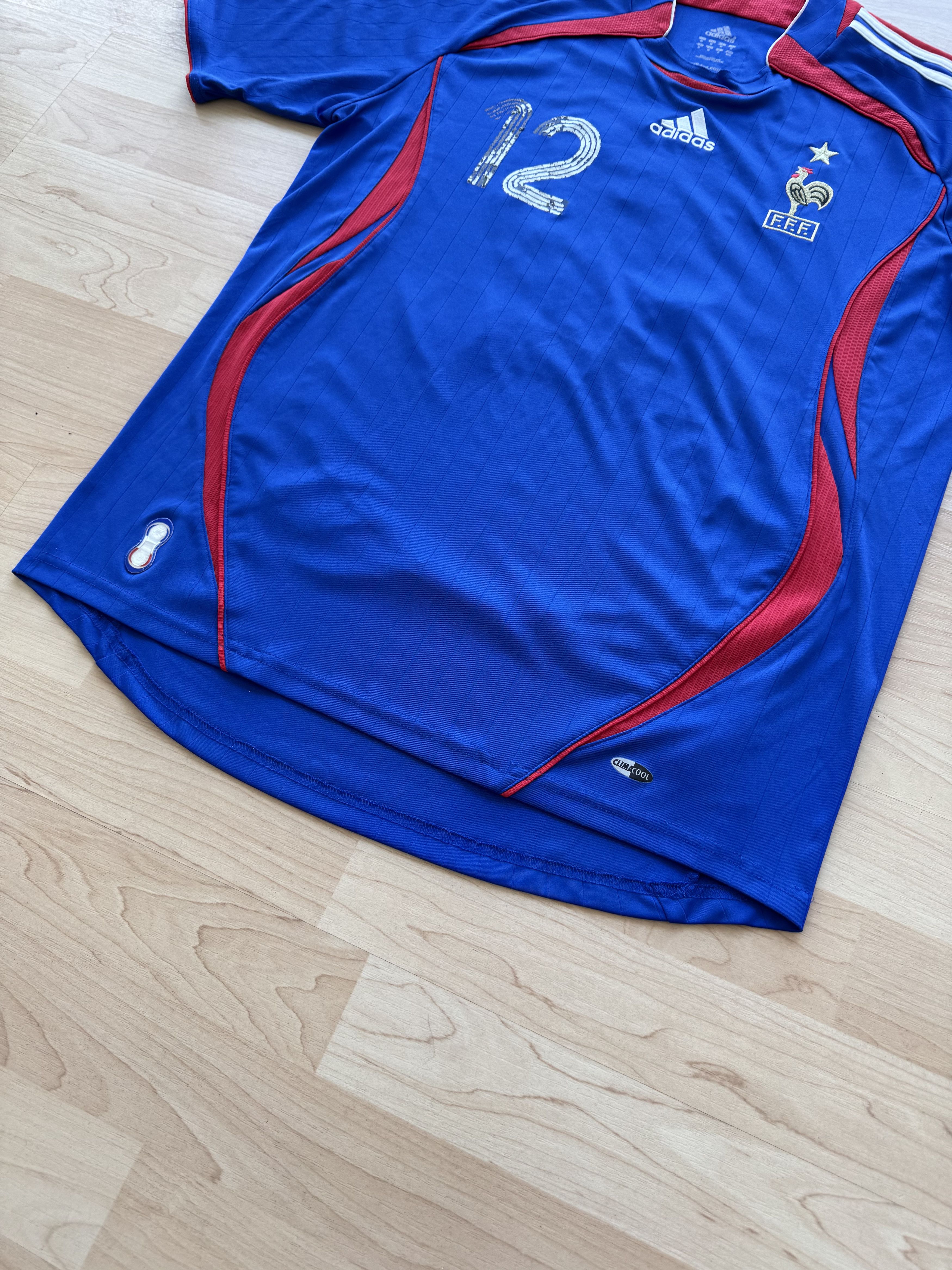 Adidas Football shirt soccer FC France Home 2006/2007 Size US M / EU 48-50 / 2 - 7 Thumbnail