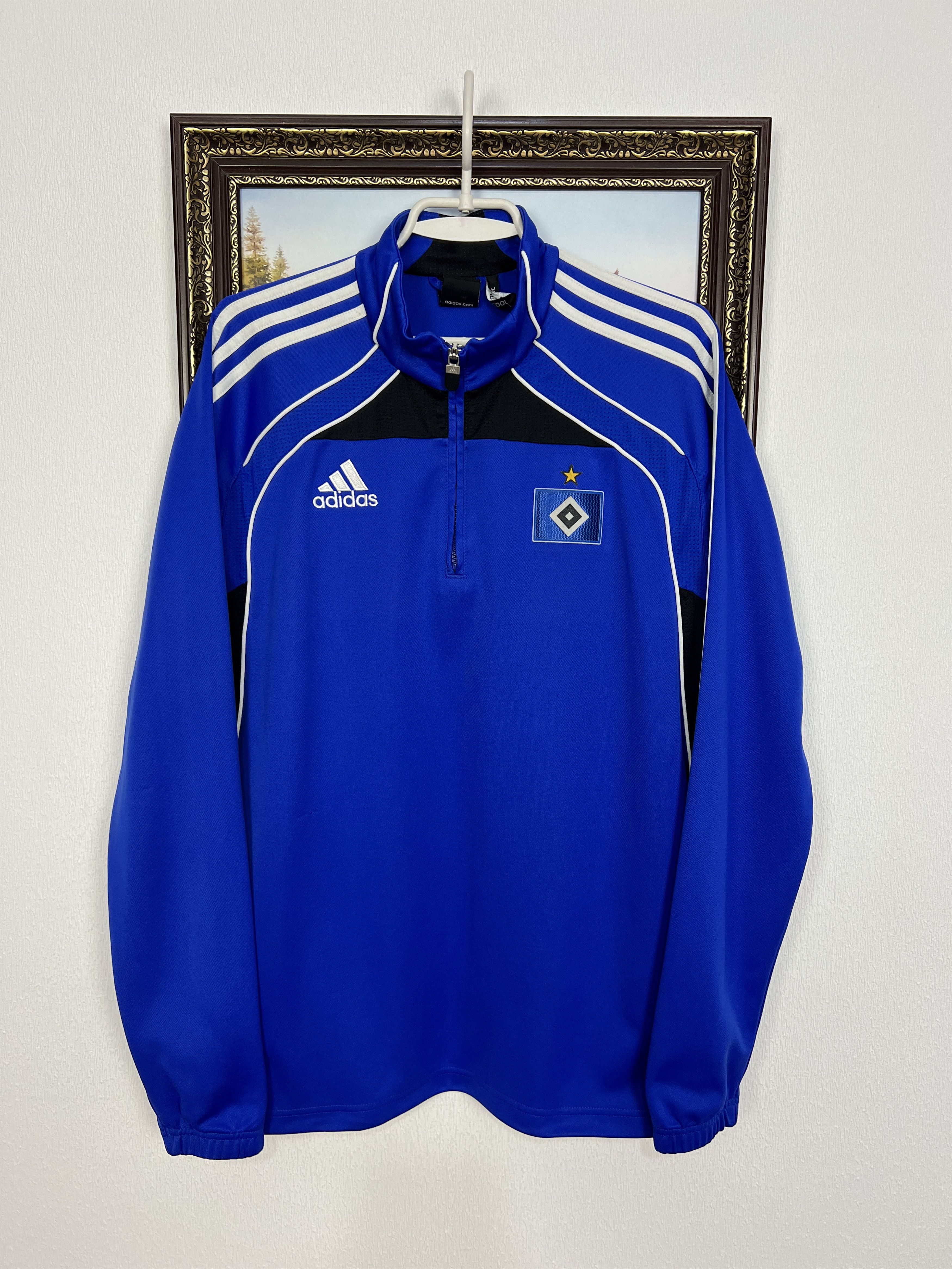 Adidas Vintage Hamburg Football Jacket Soccer Train Track Top Size US M / EU 48-50 / 2 - 1 Thumbnail